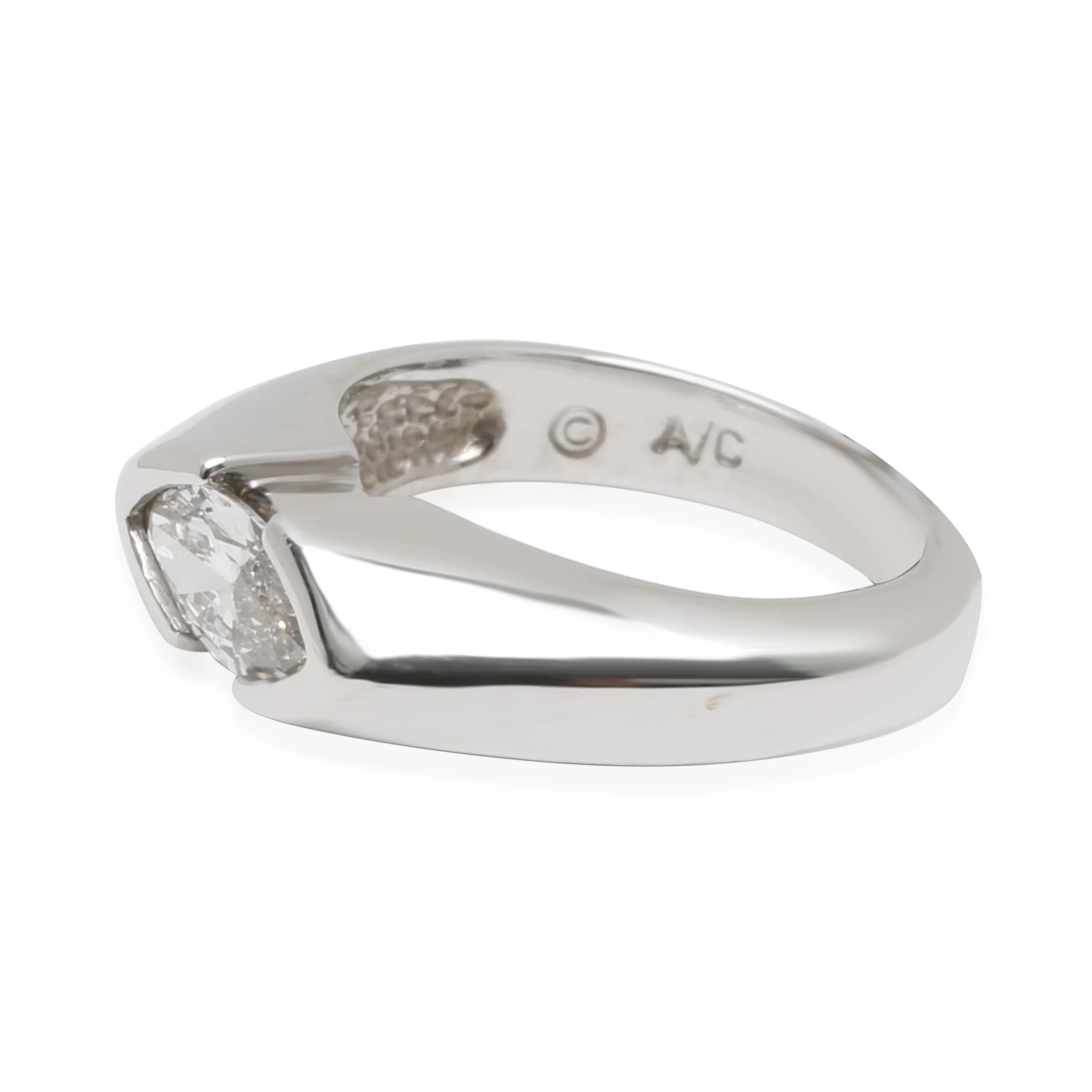 Marquise East West Diamond Ring in 14KT White Gold 0.67 ct J VS1 - Image 2