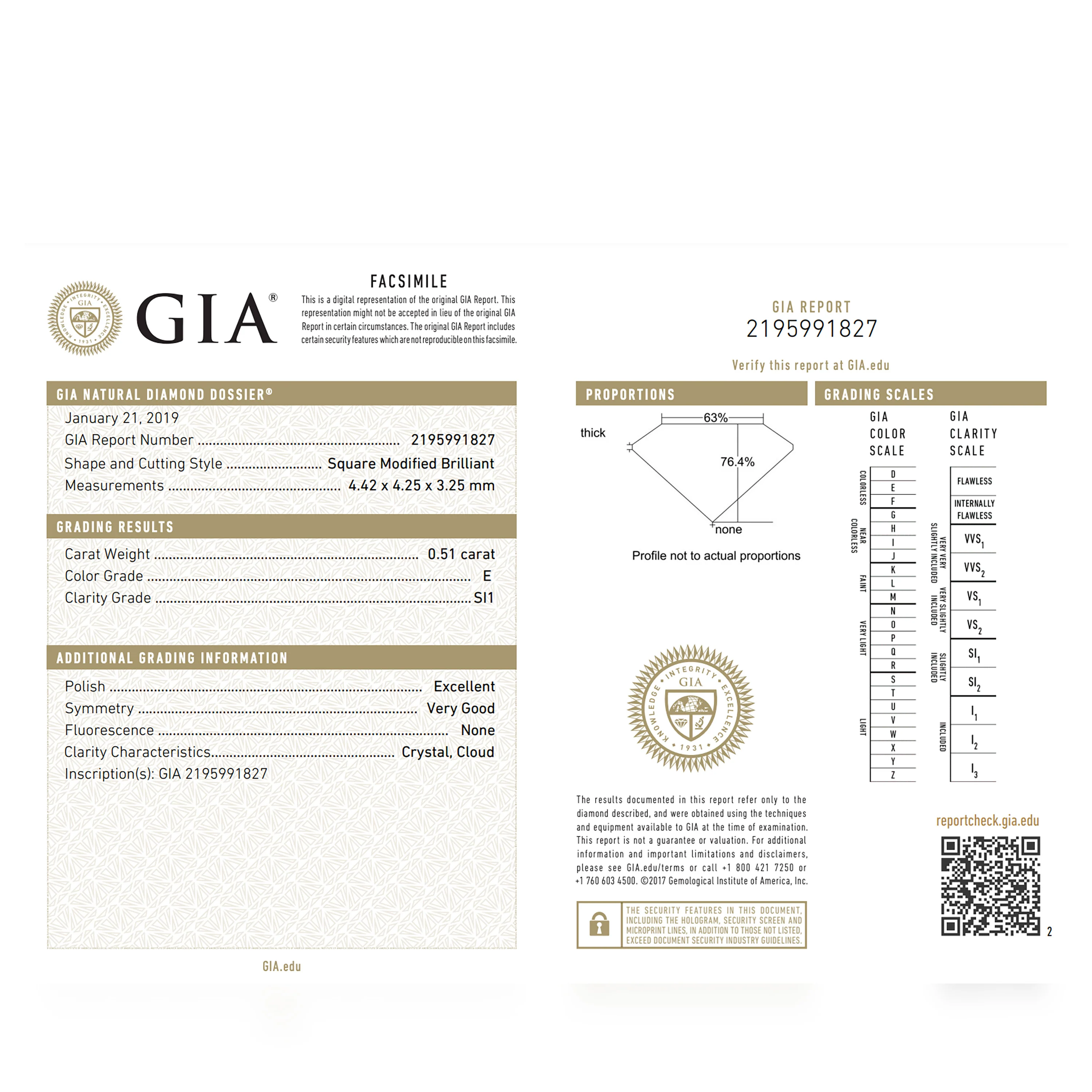GIA Certified Princess Cut Diamond Engagement Ring in 14K Yellow Gold 0.51 ct - Image 4