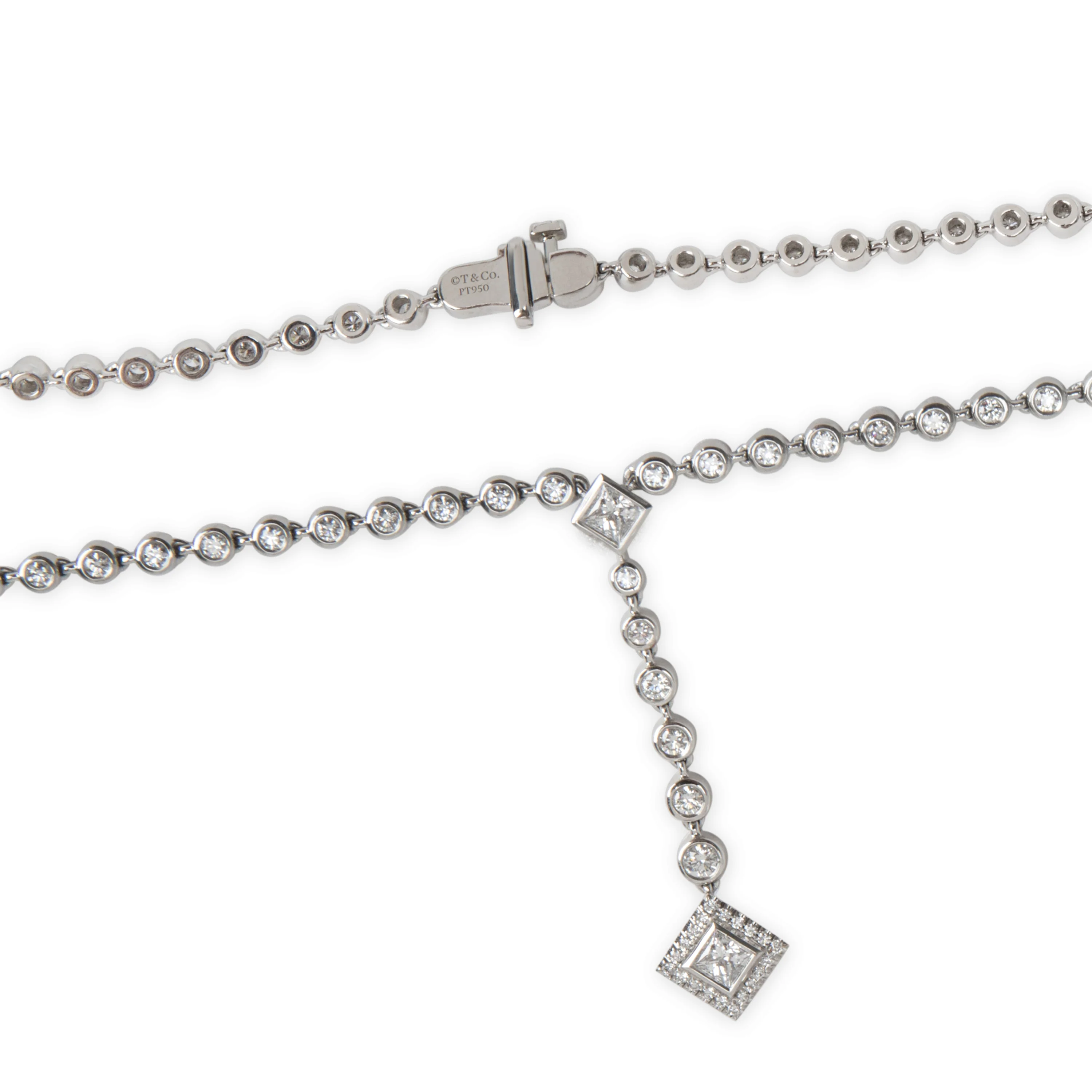 Grace Necklace in Platinum, 4.10 Ctw - Image 3