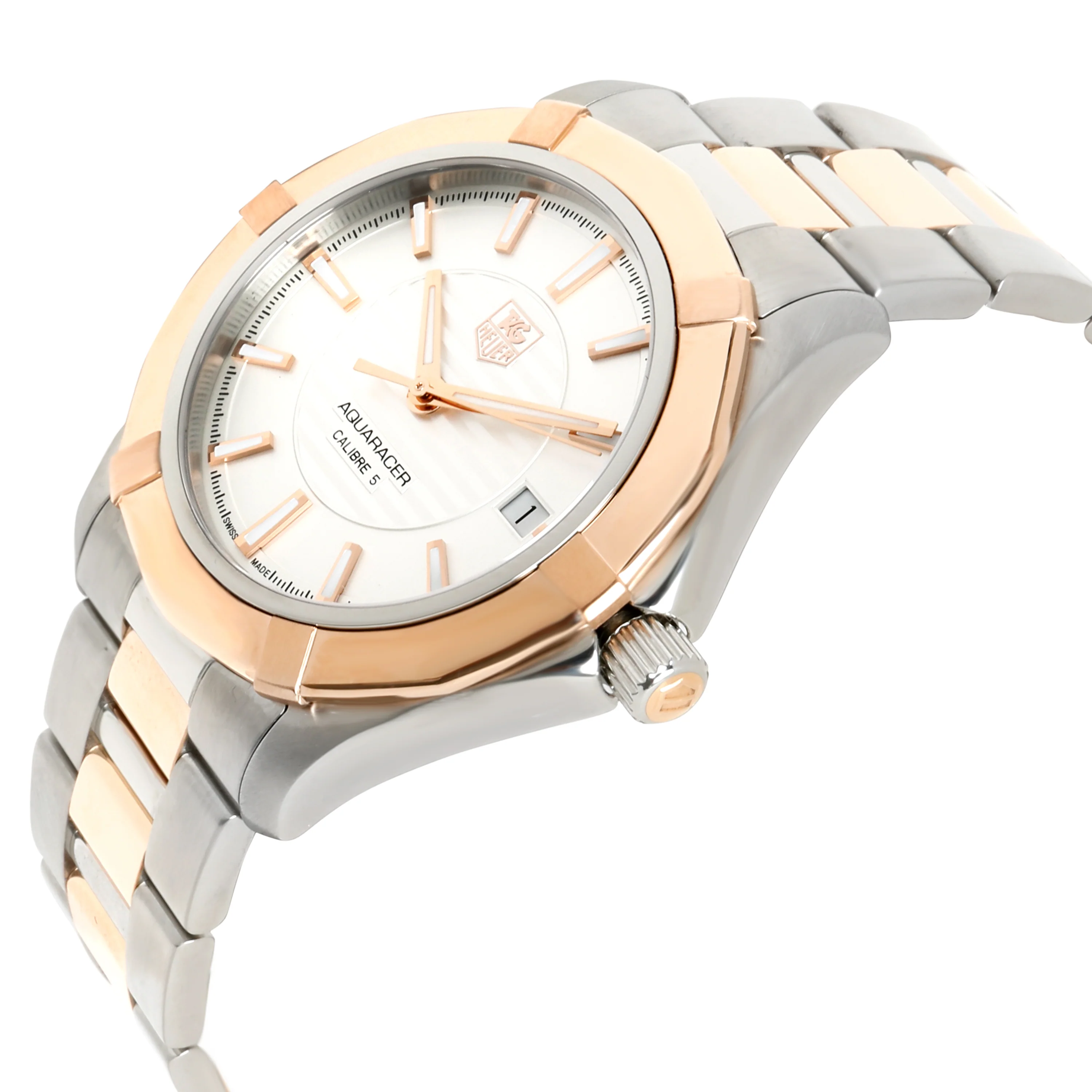 Tag Heuer Aquaracer WAP2150.BD0885 Mens Watch in 18kt Stainless Steel/Rose Gold - Image 3