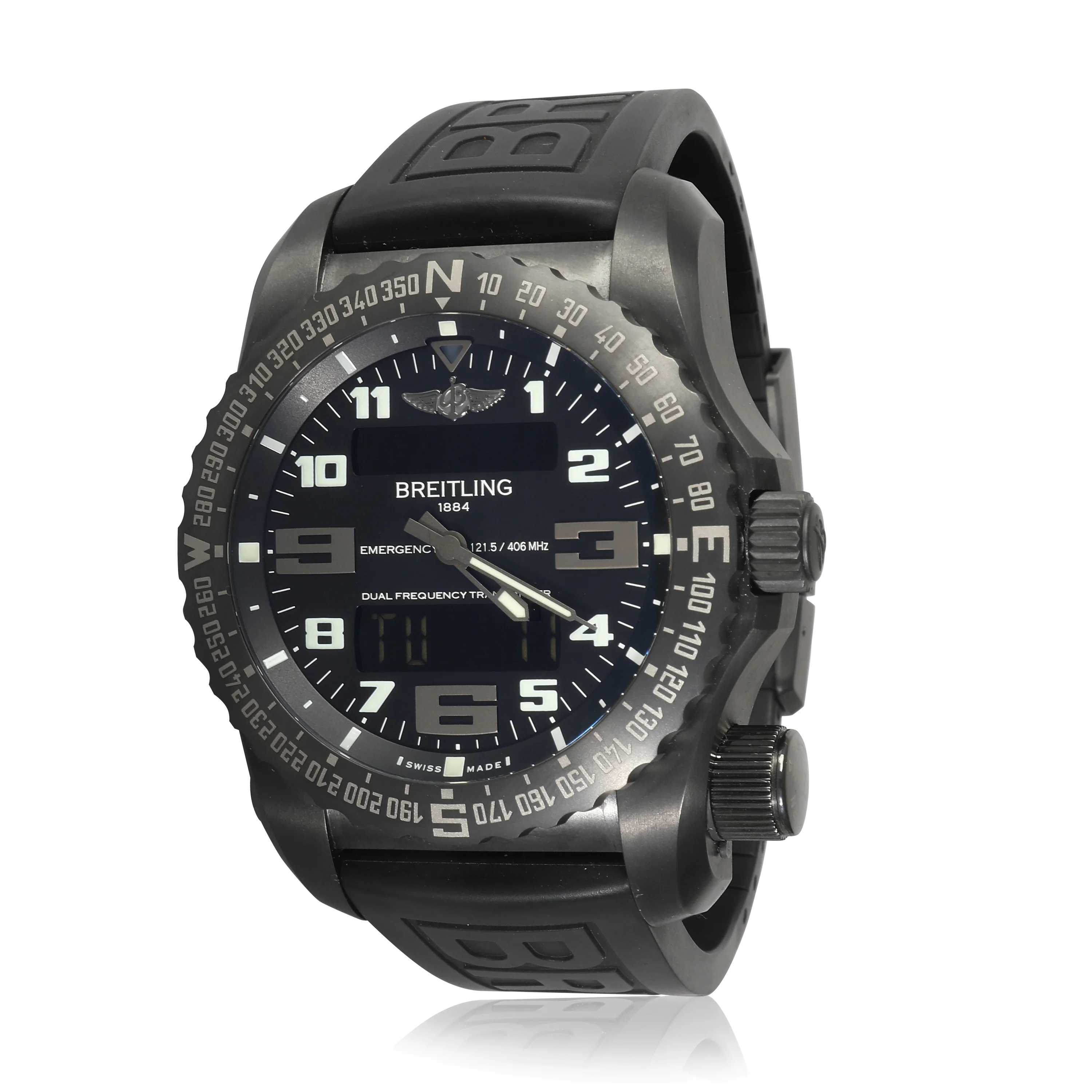 Emergency Night Mission V76325U1/BC46 Mens Watch in Titanium