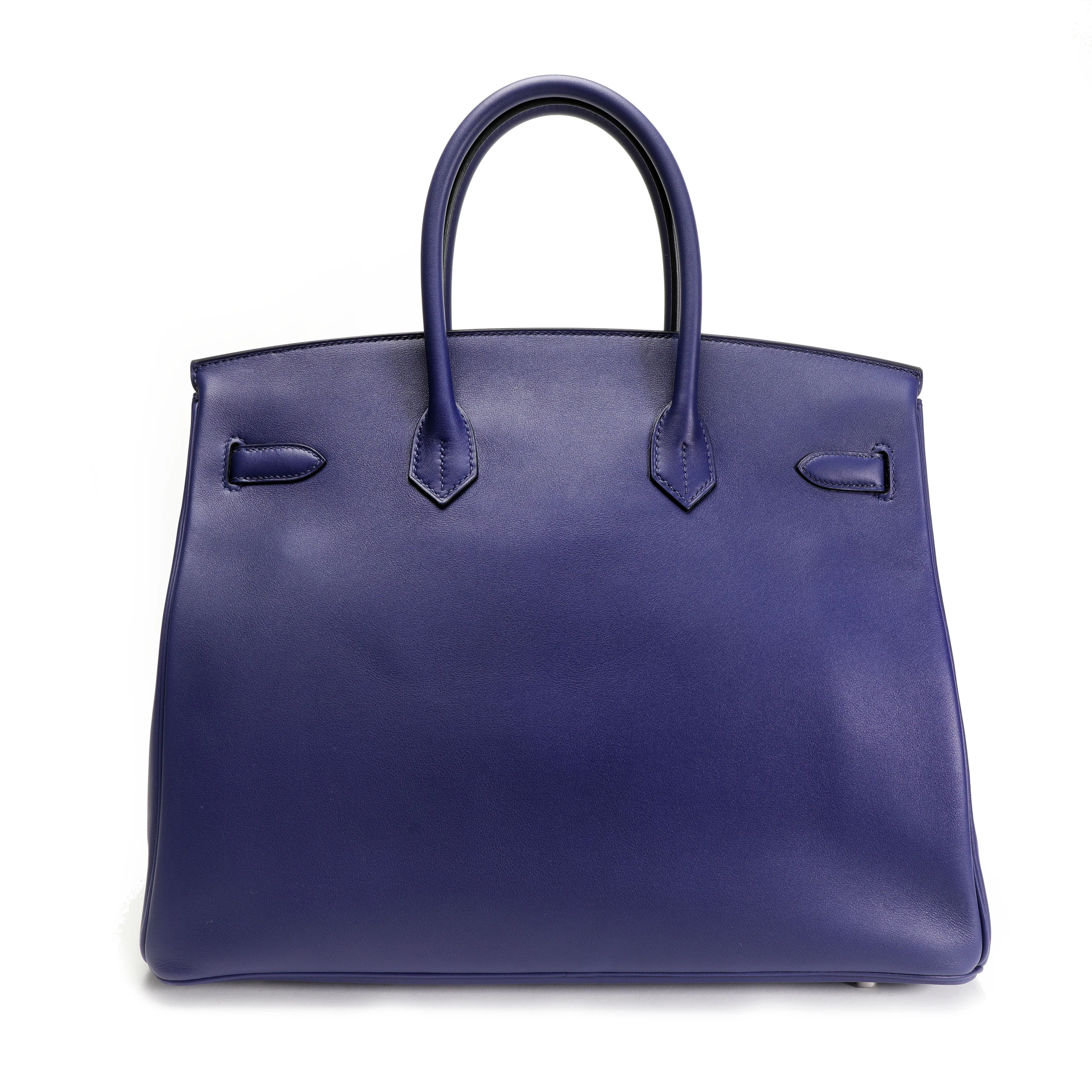 Hermès Limited Edition Bleu Encre Swift & Epsom Tressage Birkin 35 with PHW - Image 8