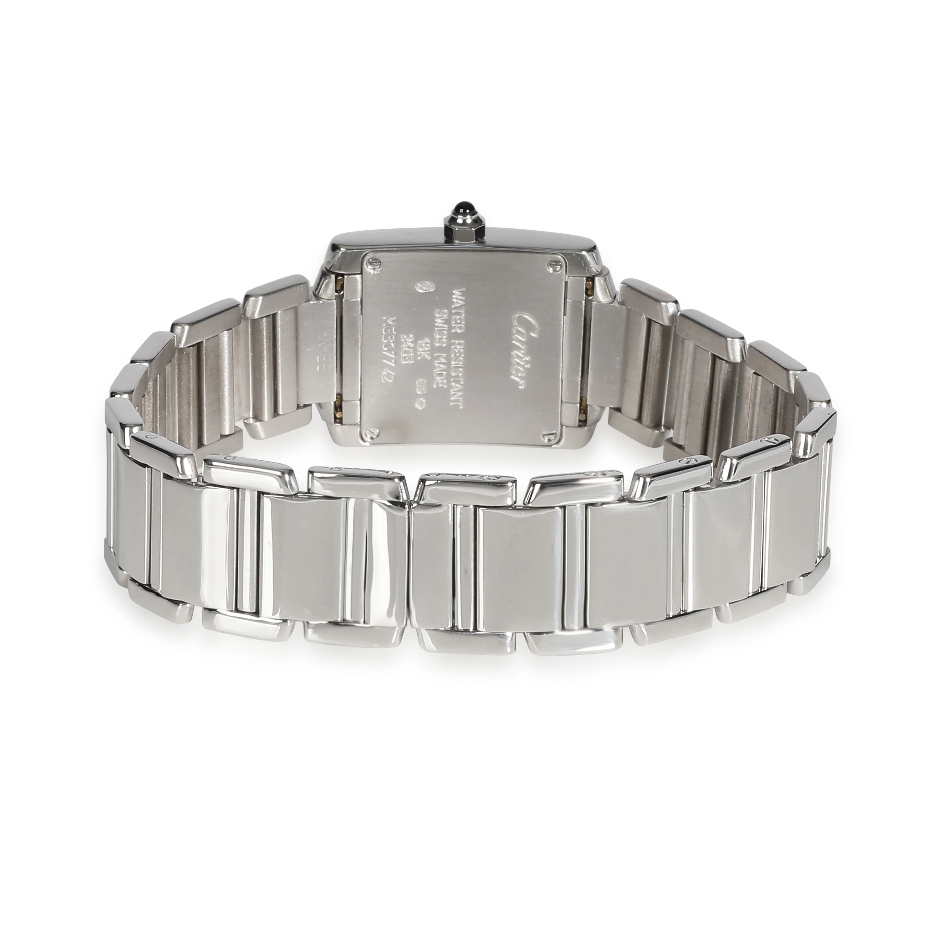 Cartier Tank Francaise W50012S3 Womens Watch in 18kt White Gold - Image 4