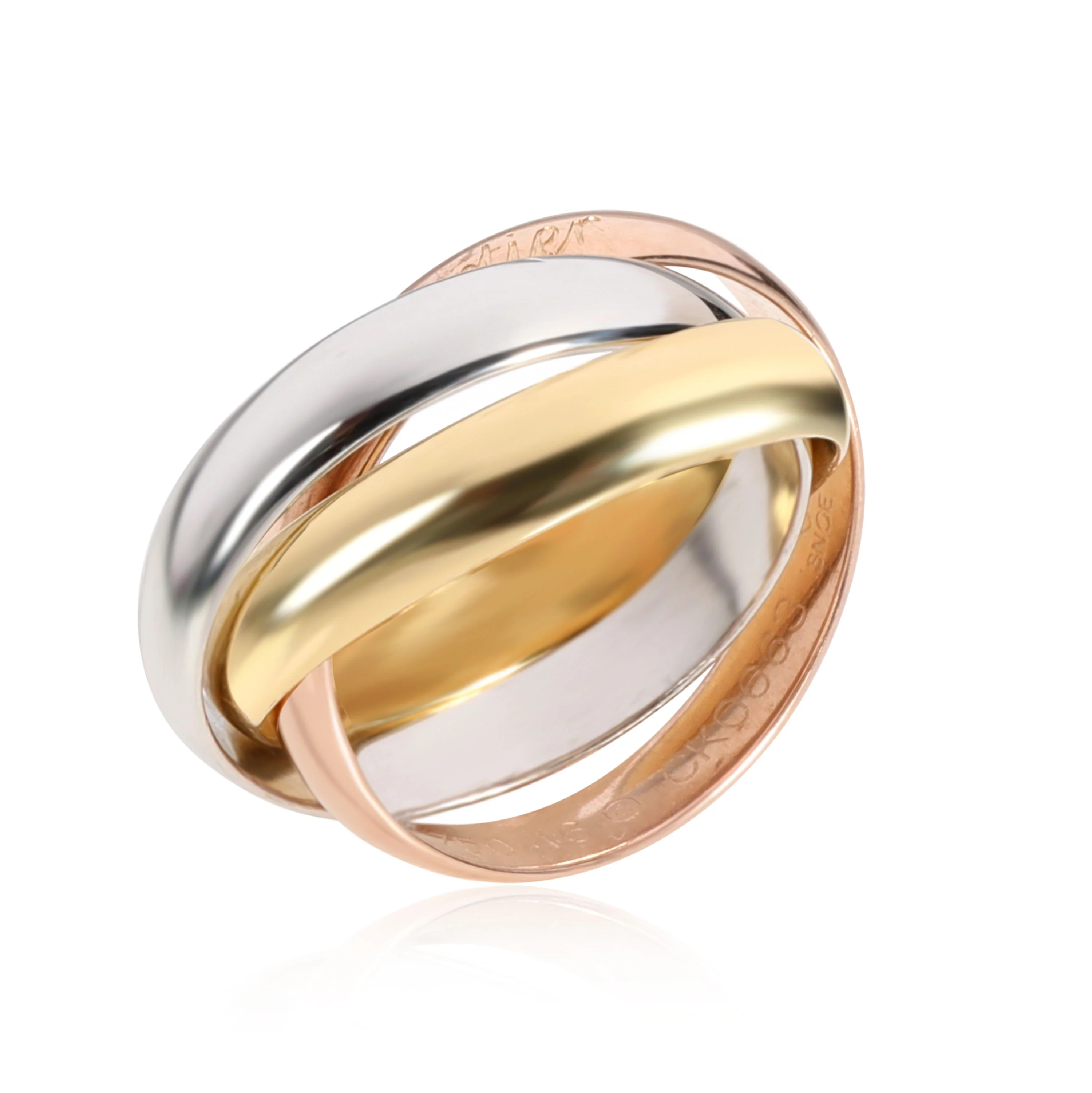 Cartier Trinity Size 46 Ring in 18K 3 Tone Gold - Image 2