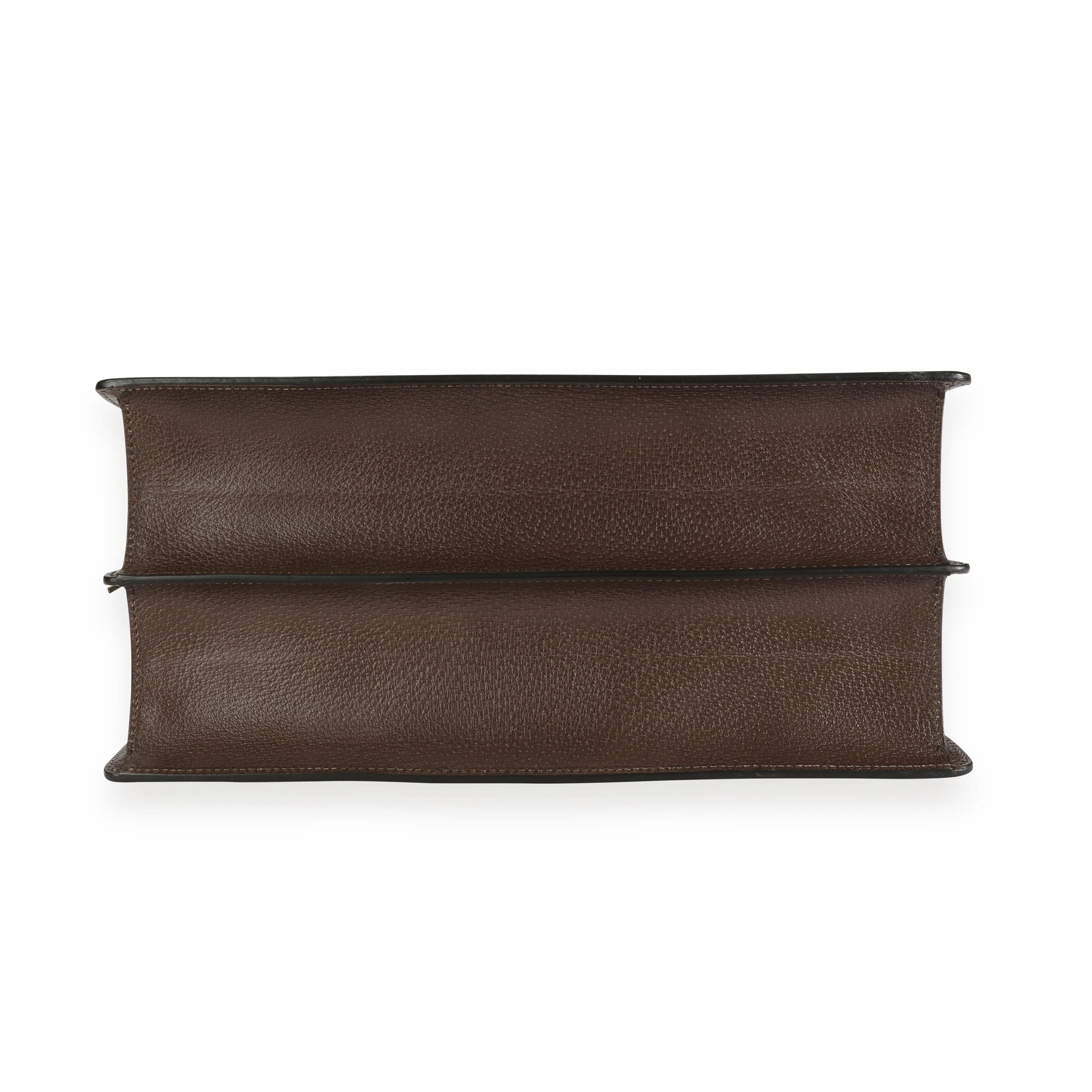 Gucci Brown Leather & Web Large Animalier Tote - Image 5