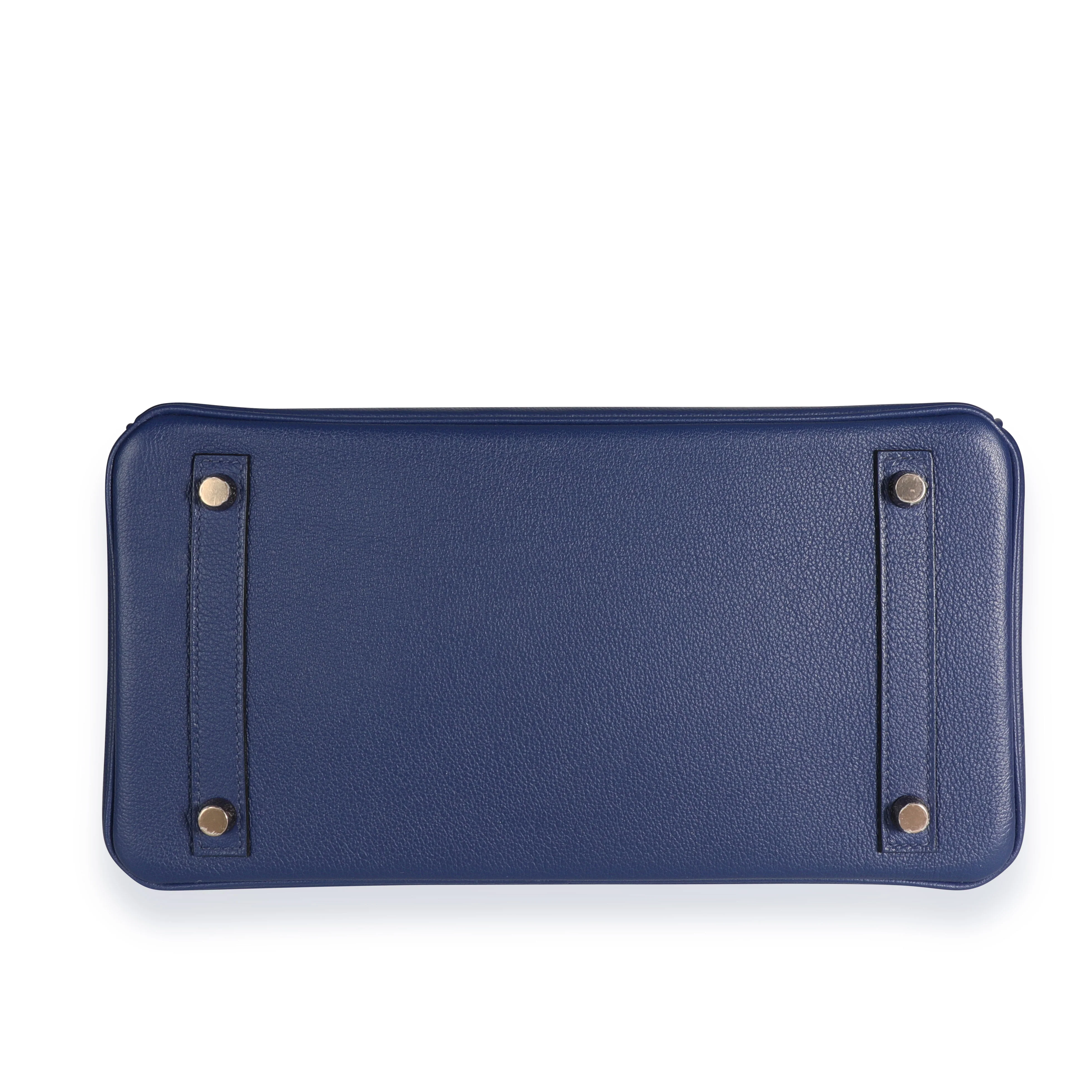 Hermès Bleu Marine Matte Alligator & Bleu Saphir Novillo Touch Birkin 30 RGHW - Image 4