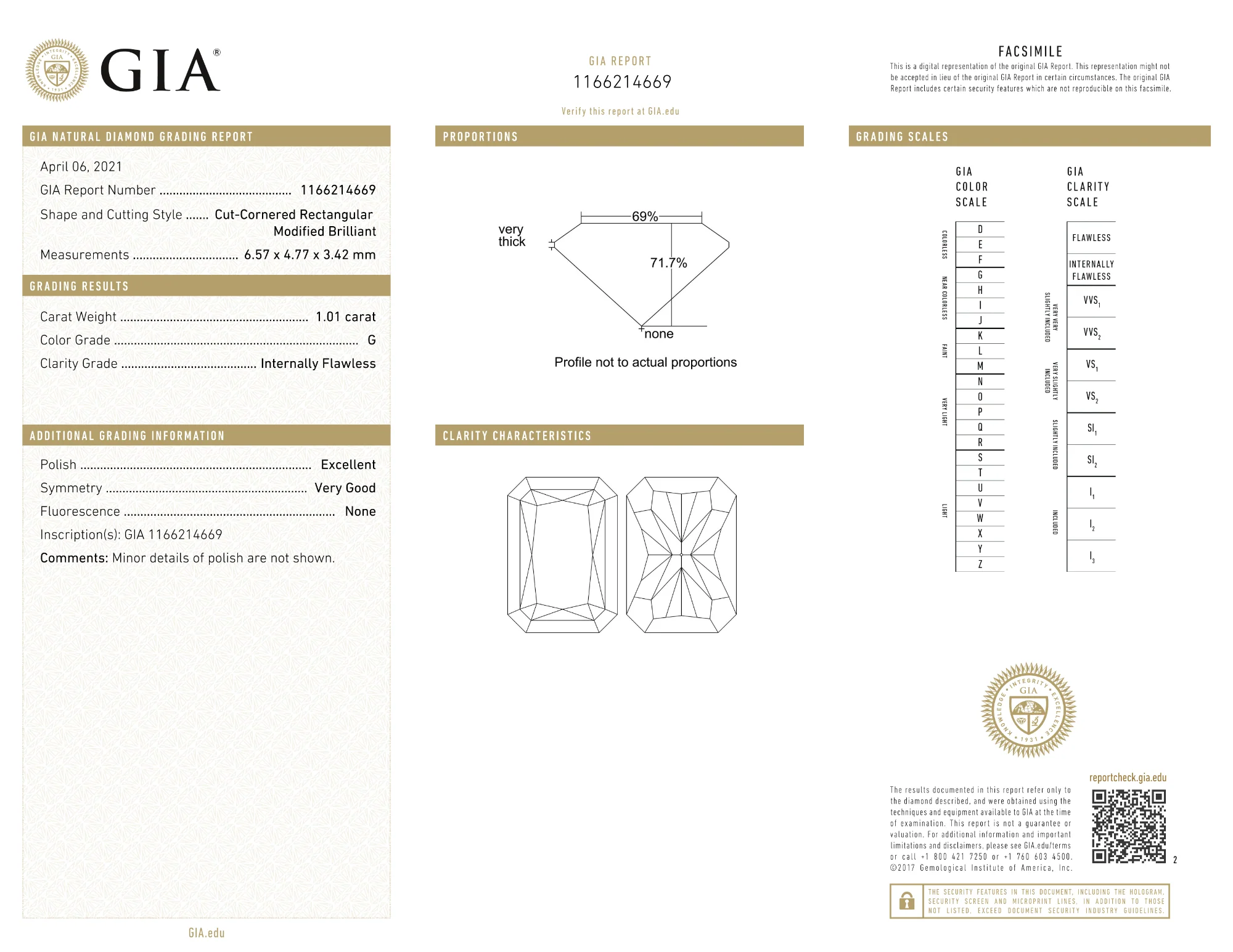 Certified 1.01 Ct cut Loose Diamond - Image 2