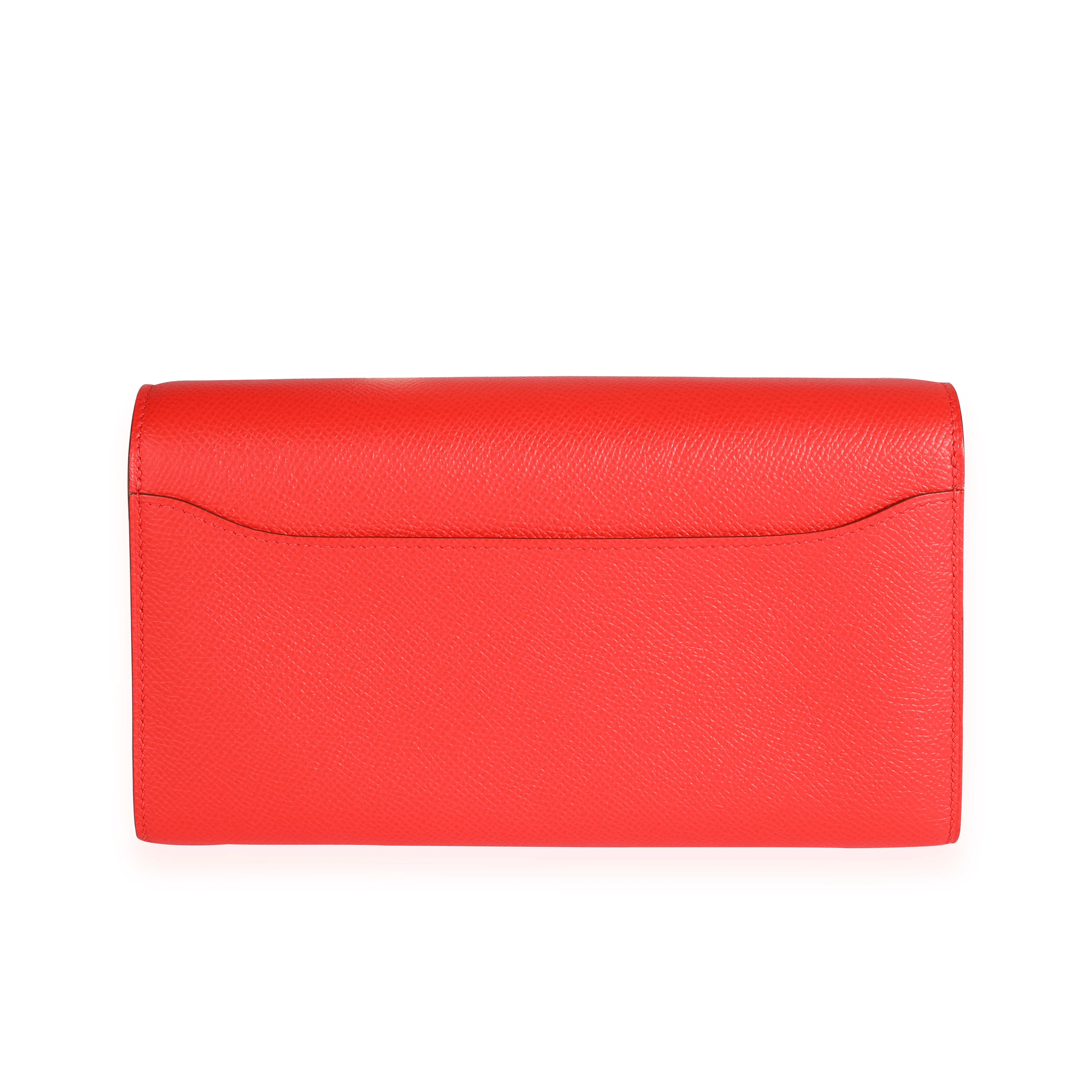 Hermès Rouge De Coeur Epsom Constance To Go Wallet - Image 3