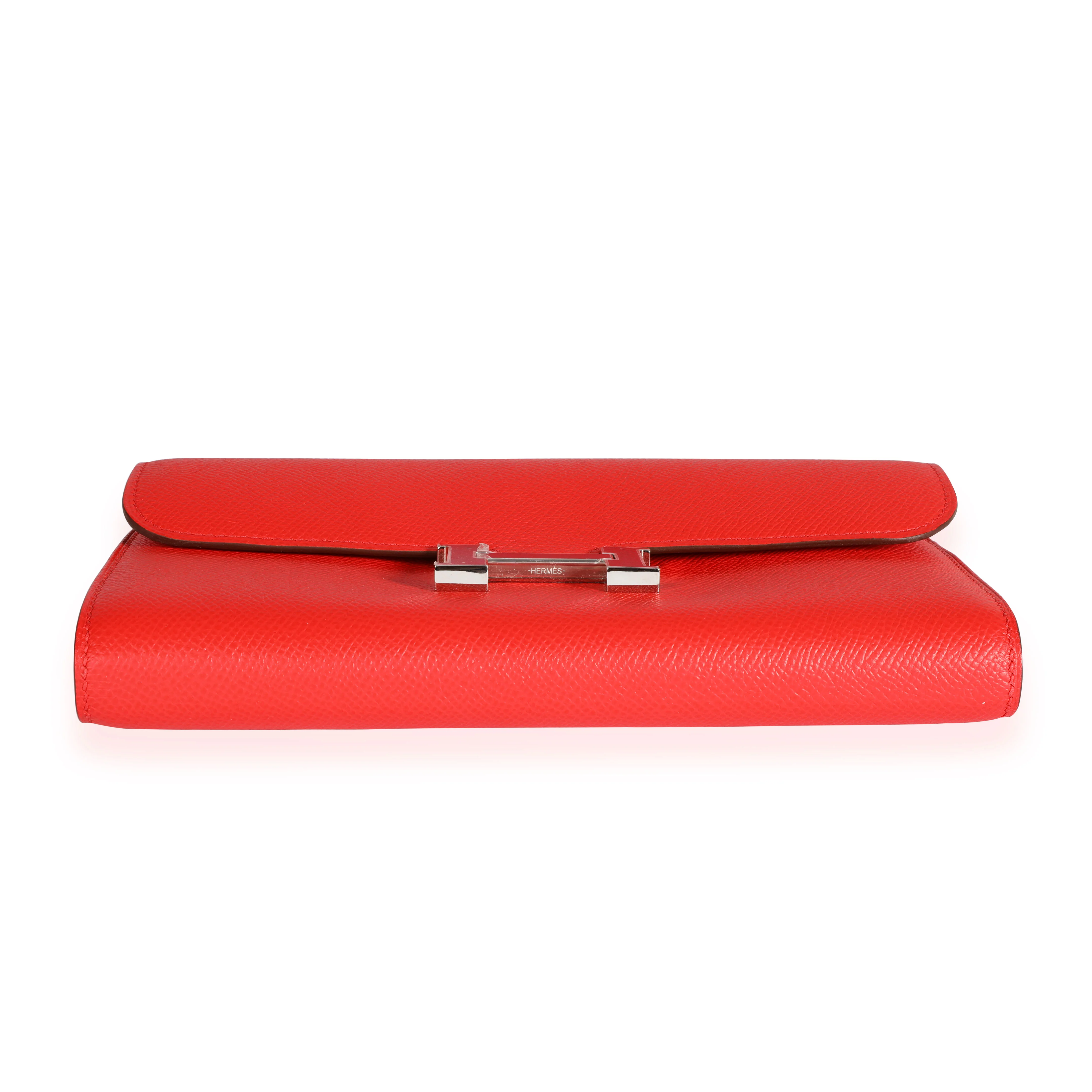 Hermès Rouge De Coeur Epsom Constance To Go Wallet - Image 4