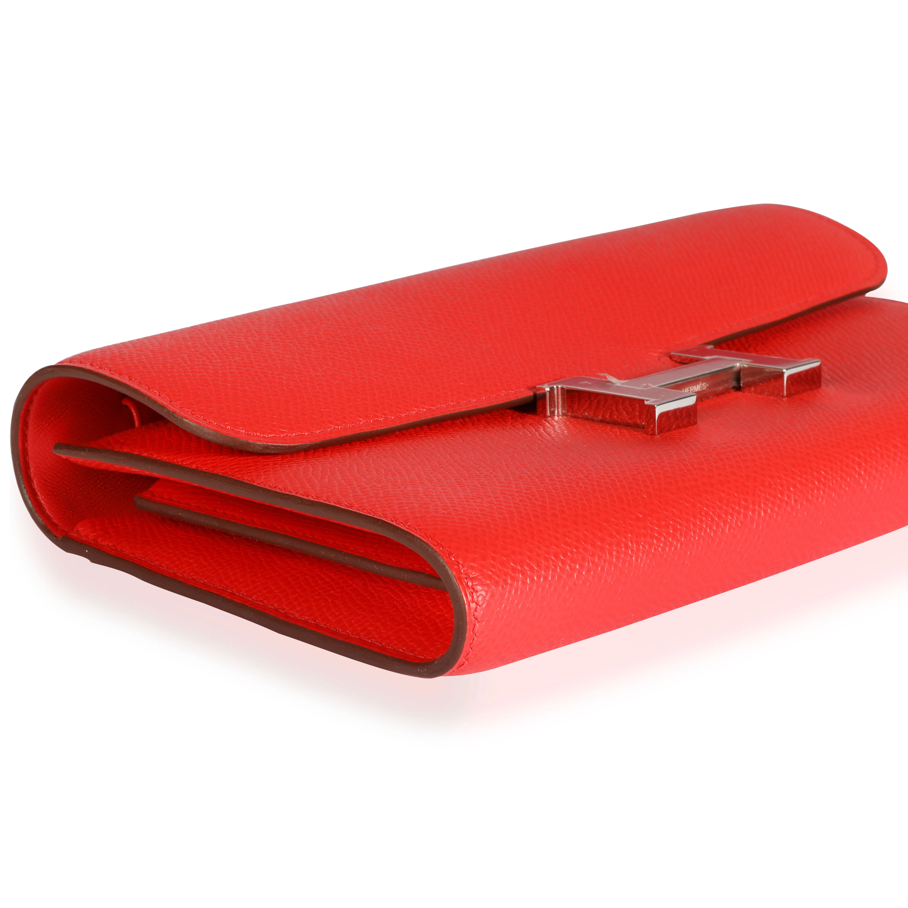 Hermès Rouge De Coeur Epsom Constance To Go Wallet - Image 6