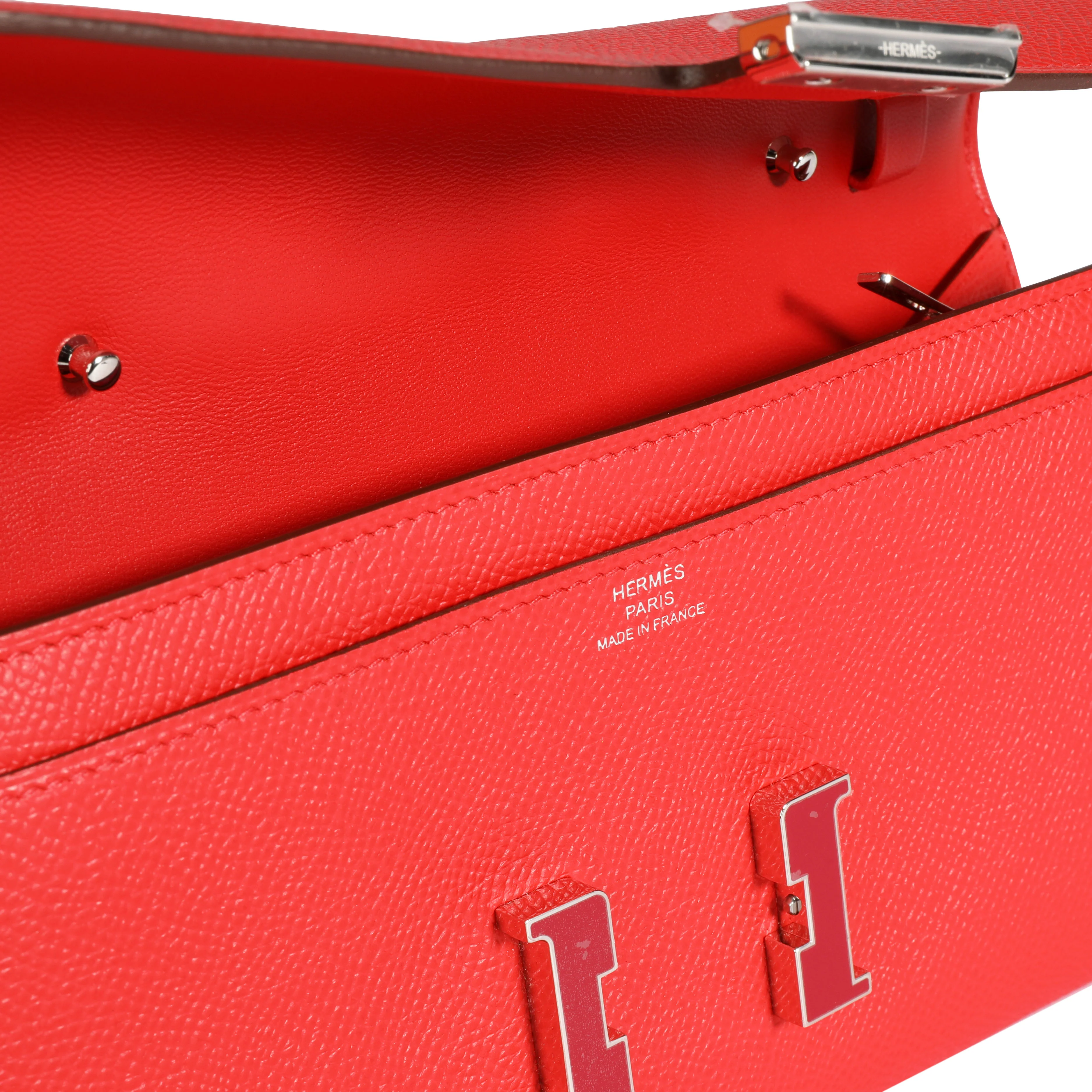 Hermès Rouge De Coeur Epsom Constance To Go Wallet - Image 8