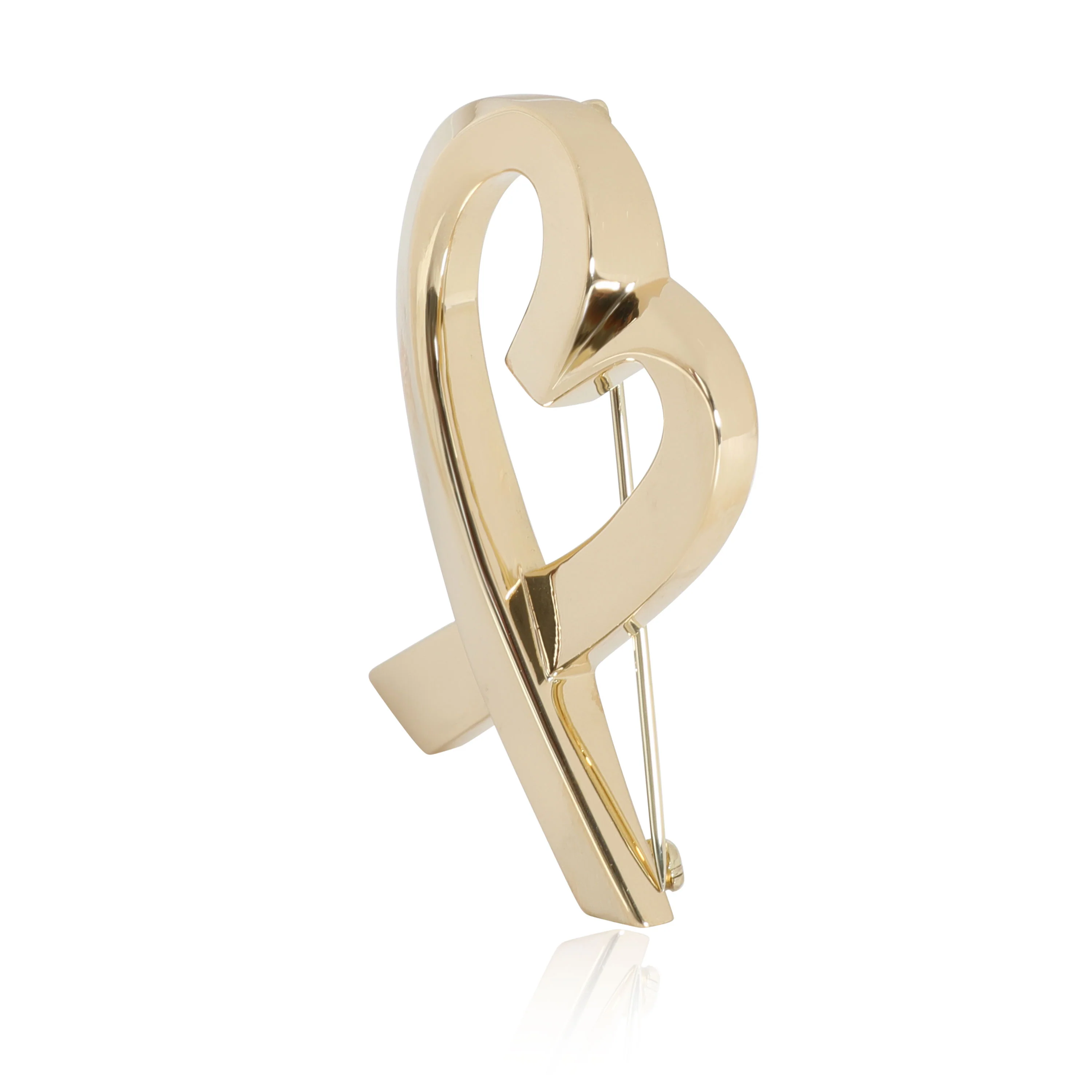 Tiffany & Co. Paloma Picasso 2 High Loving Heart Brooch in 18K Yellow Gold - Image 2