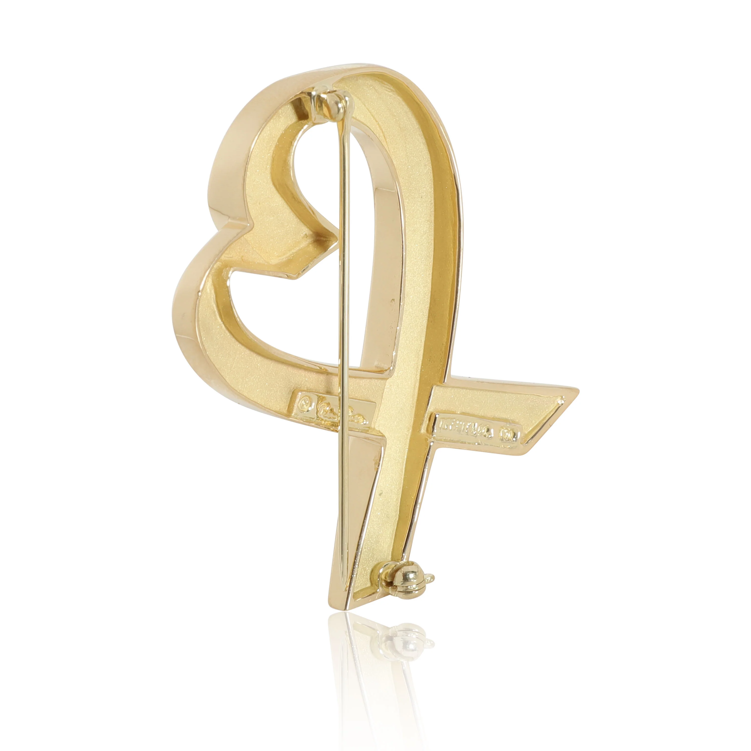 Tiffany & Co. Paloma Picasso 2 High Loving Heart Brooch in 18K Yellow Gold - Image 3