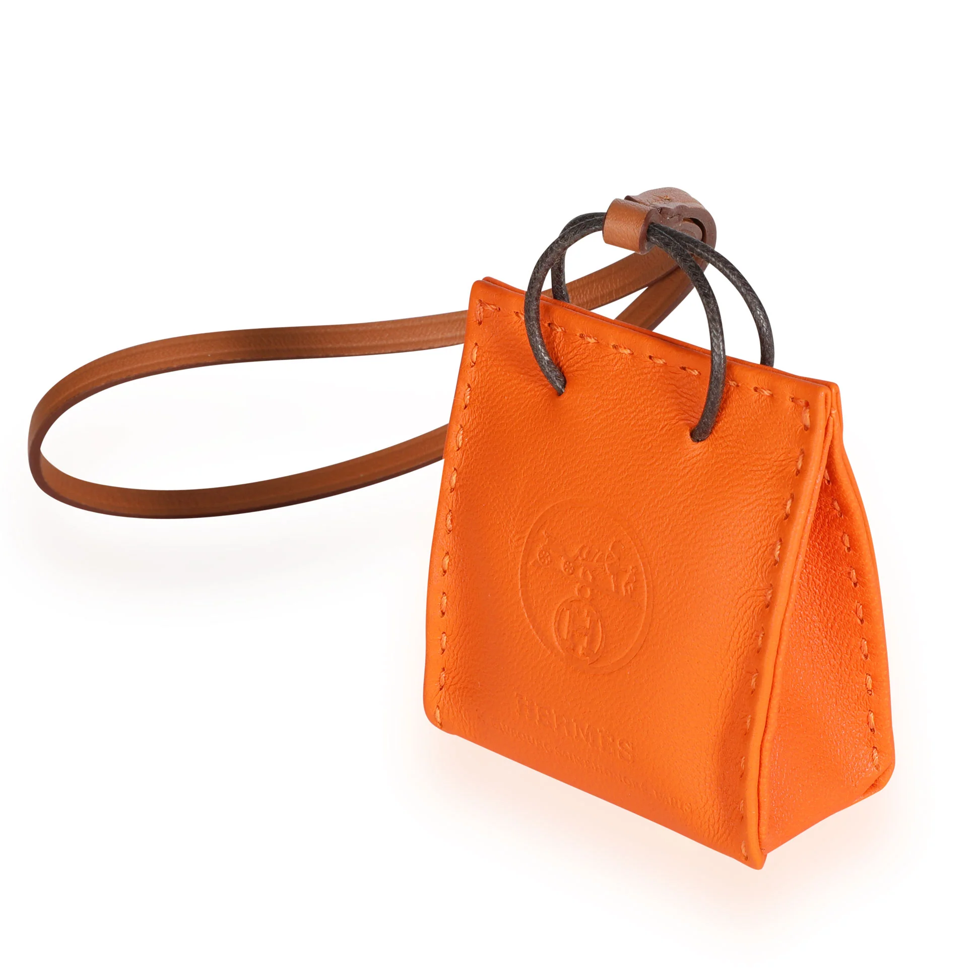 Hermès Feu Milo & Gold Swift Leather Bag Charm - Image 2