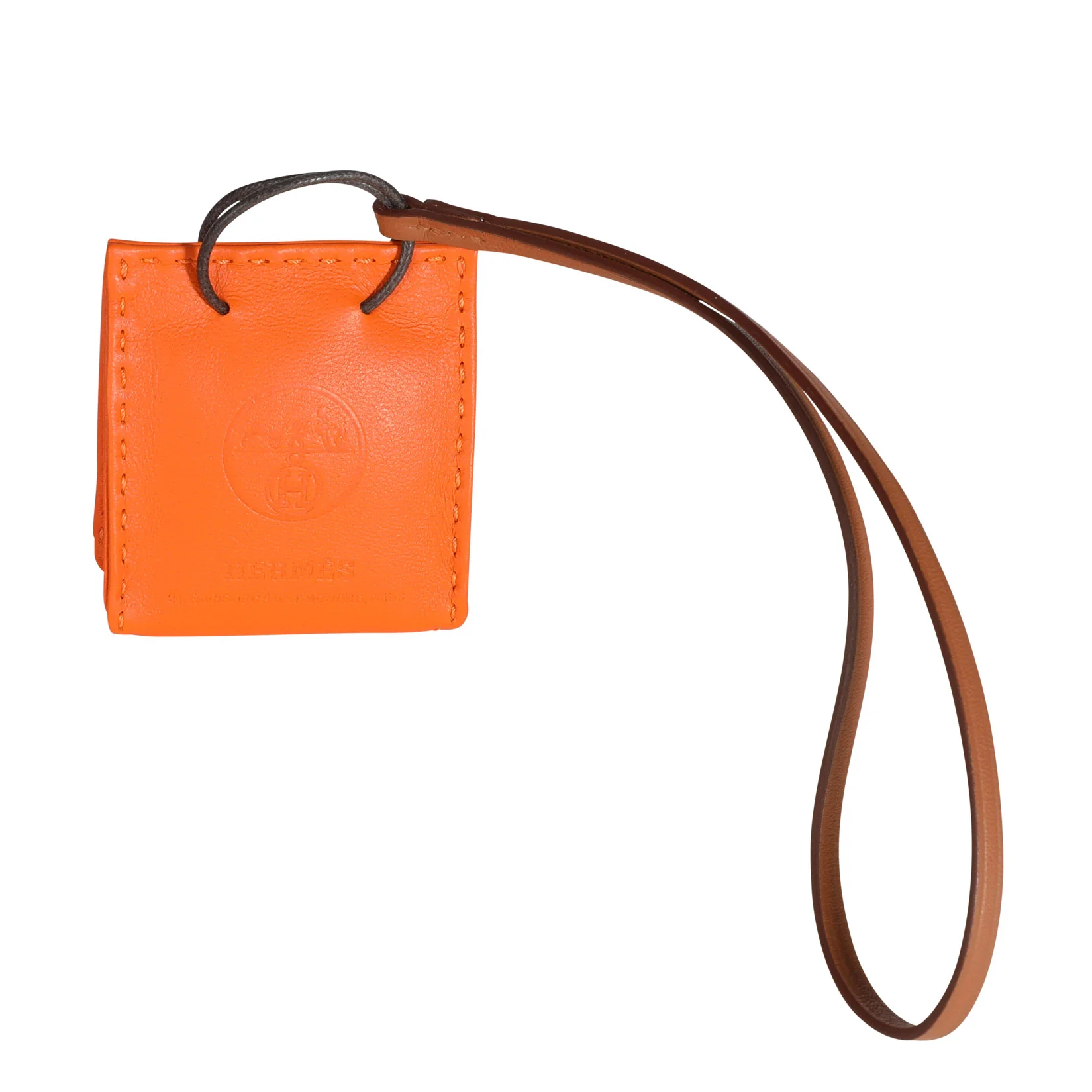 Hermès Feu Milo & Gold Swift Leather Bag Charm - Image 3