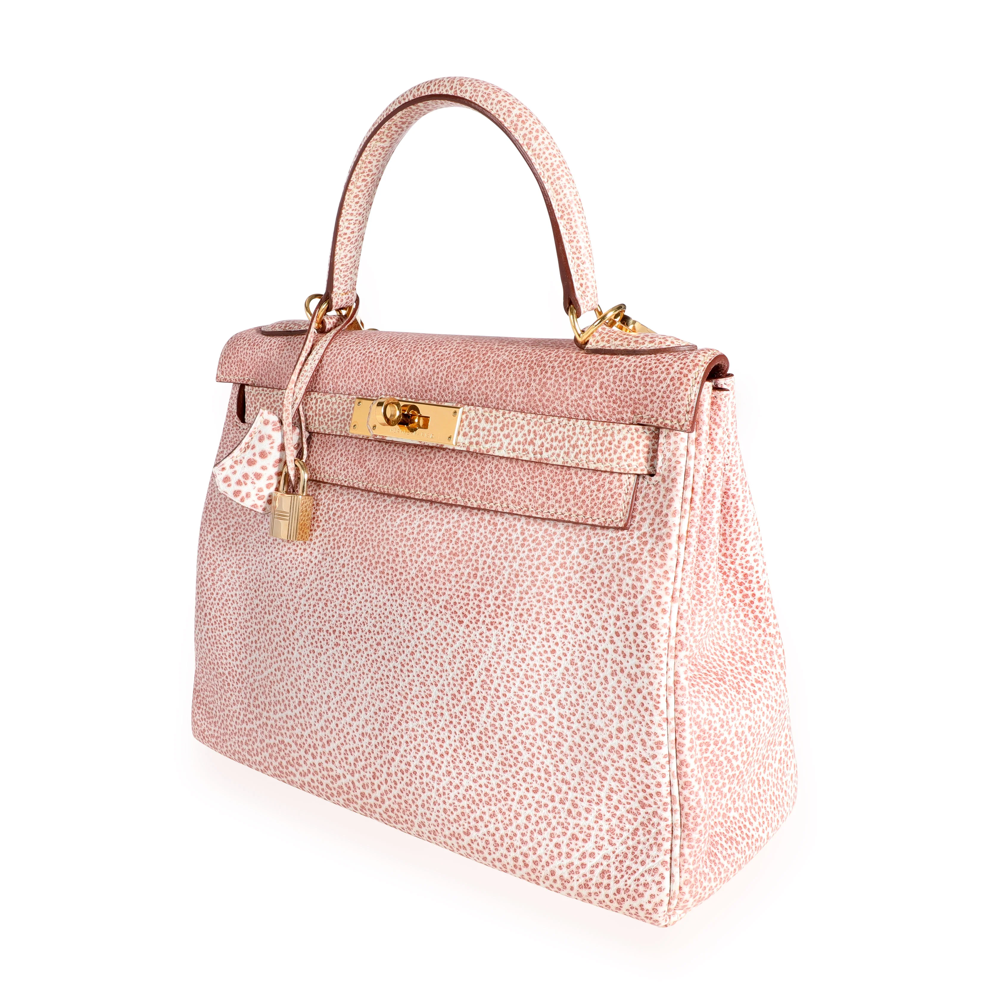 Hermès Rare Rouge H & White Dalmatian Retourne Kelly 28 PHW - Image 2