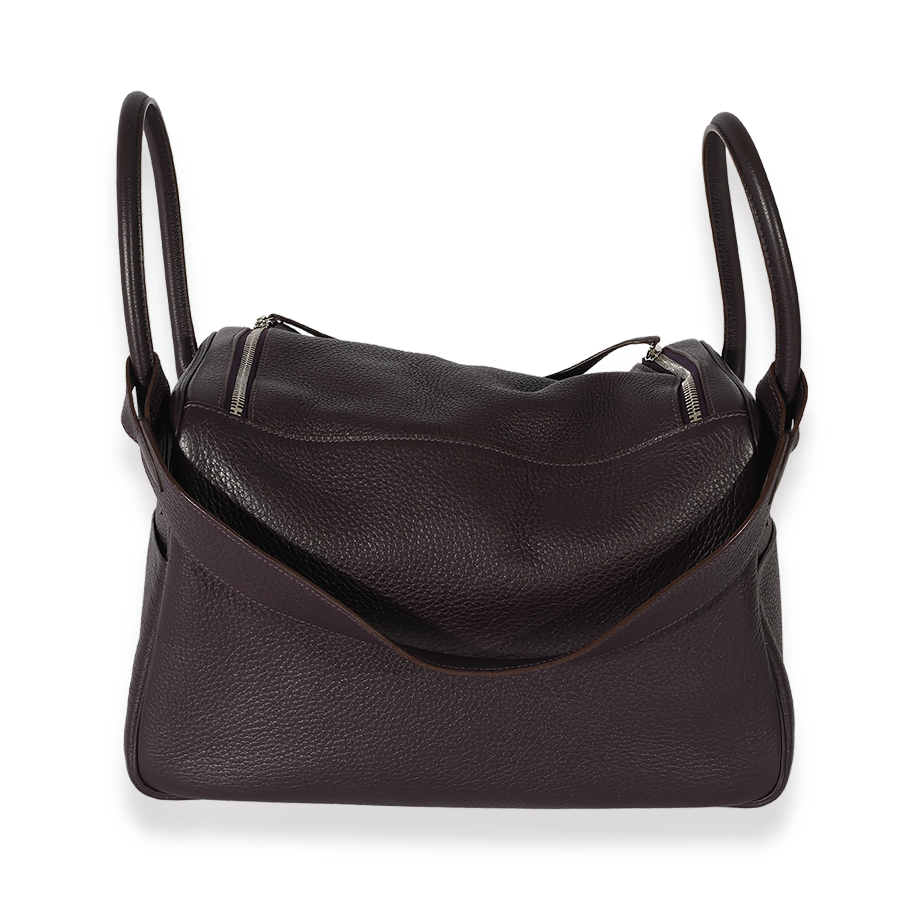 Hermès Raisin Clémence Lindy 34 PHW - Image 3