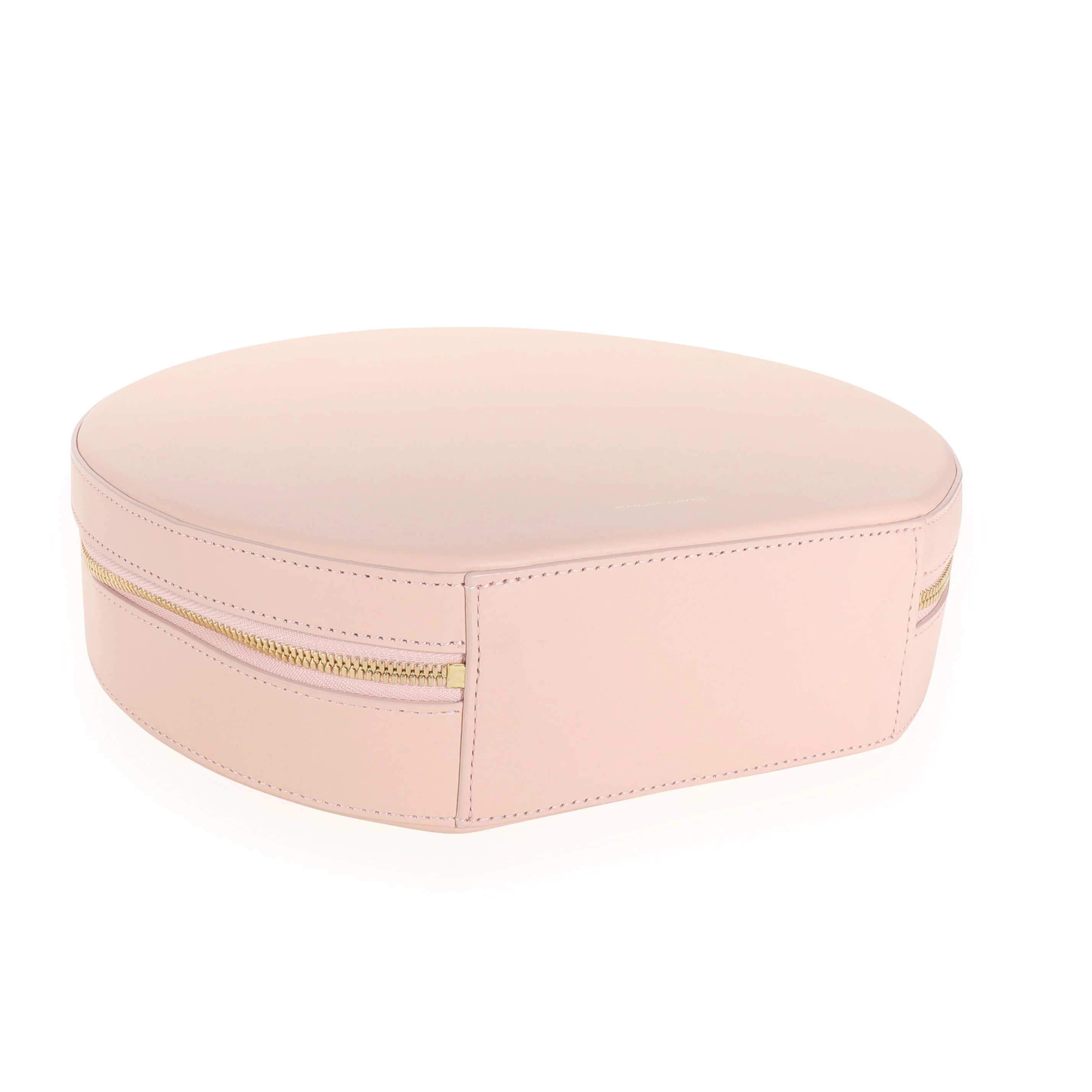 Pink Calfskin Leather Circle Bag - Image 5