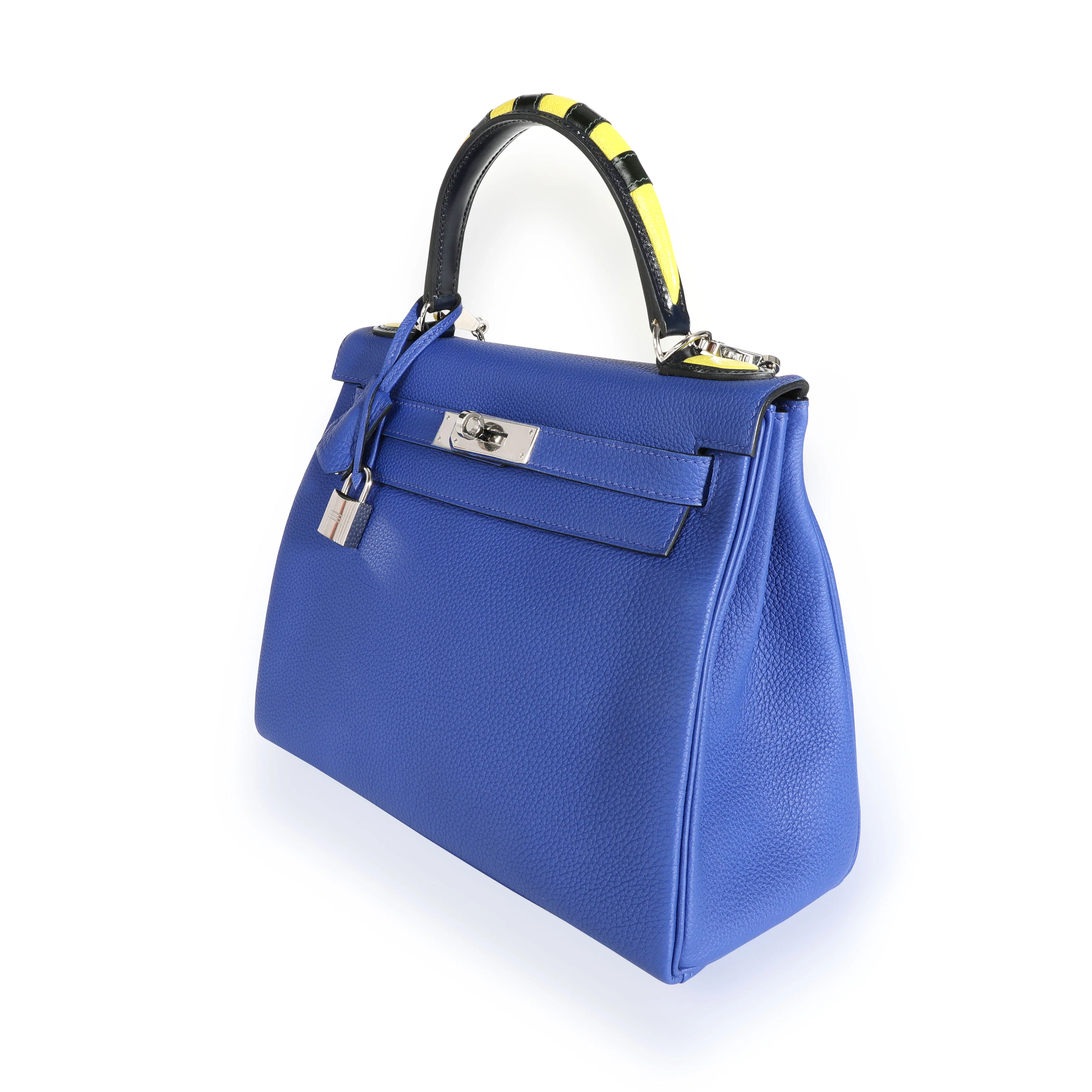 Limited Edition Bleu Électrique Togo Au Trot Retourne Kelly 28 PHW - Image 2