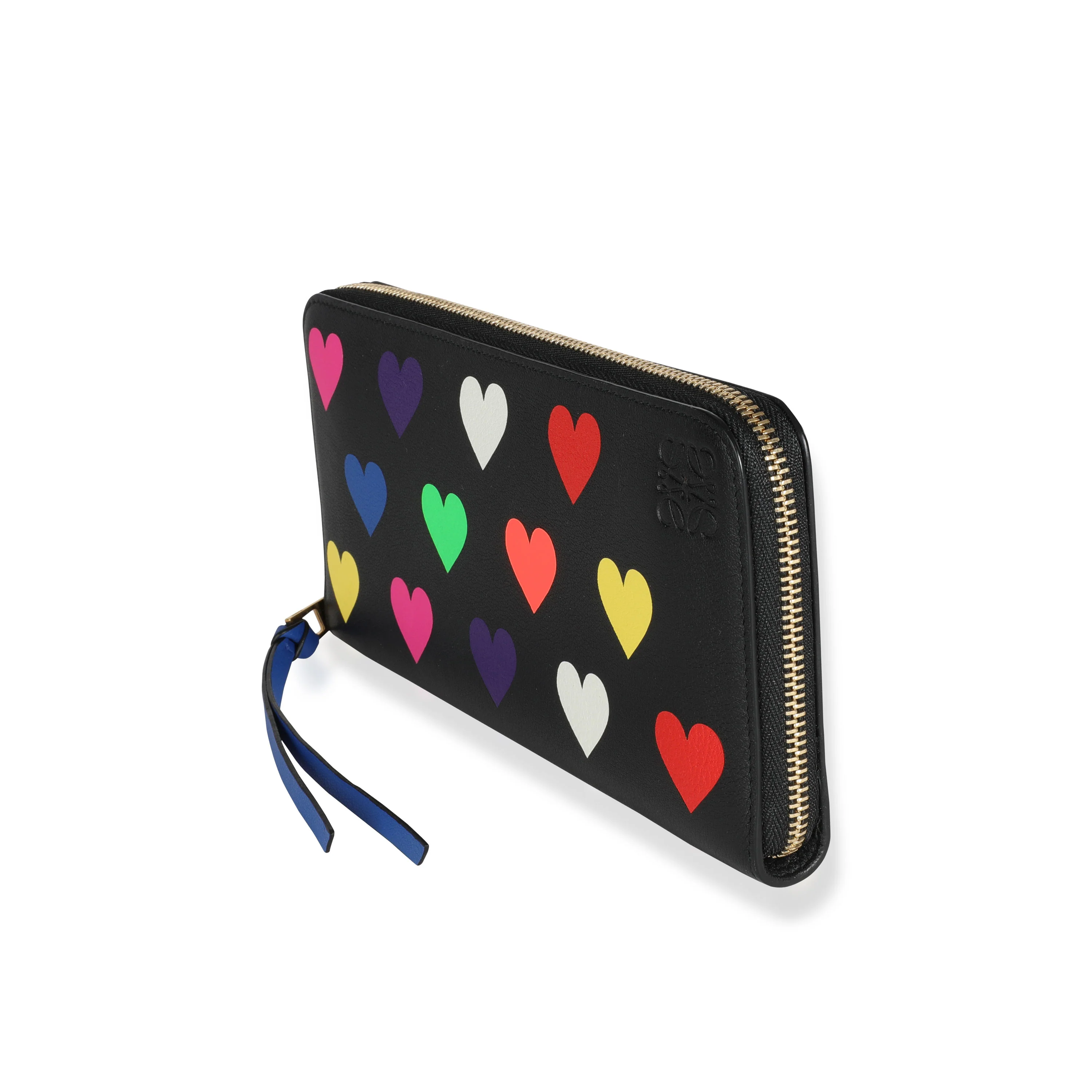 Loewe Multicolor Hearts Leather Zip-Around Wallet - Image 3