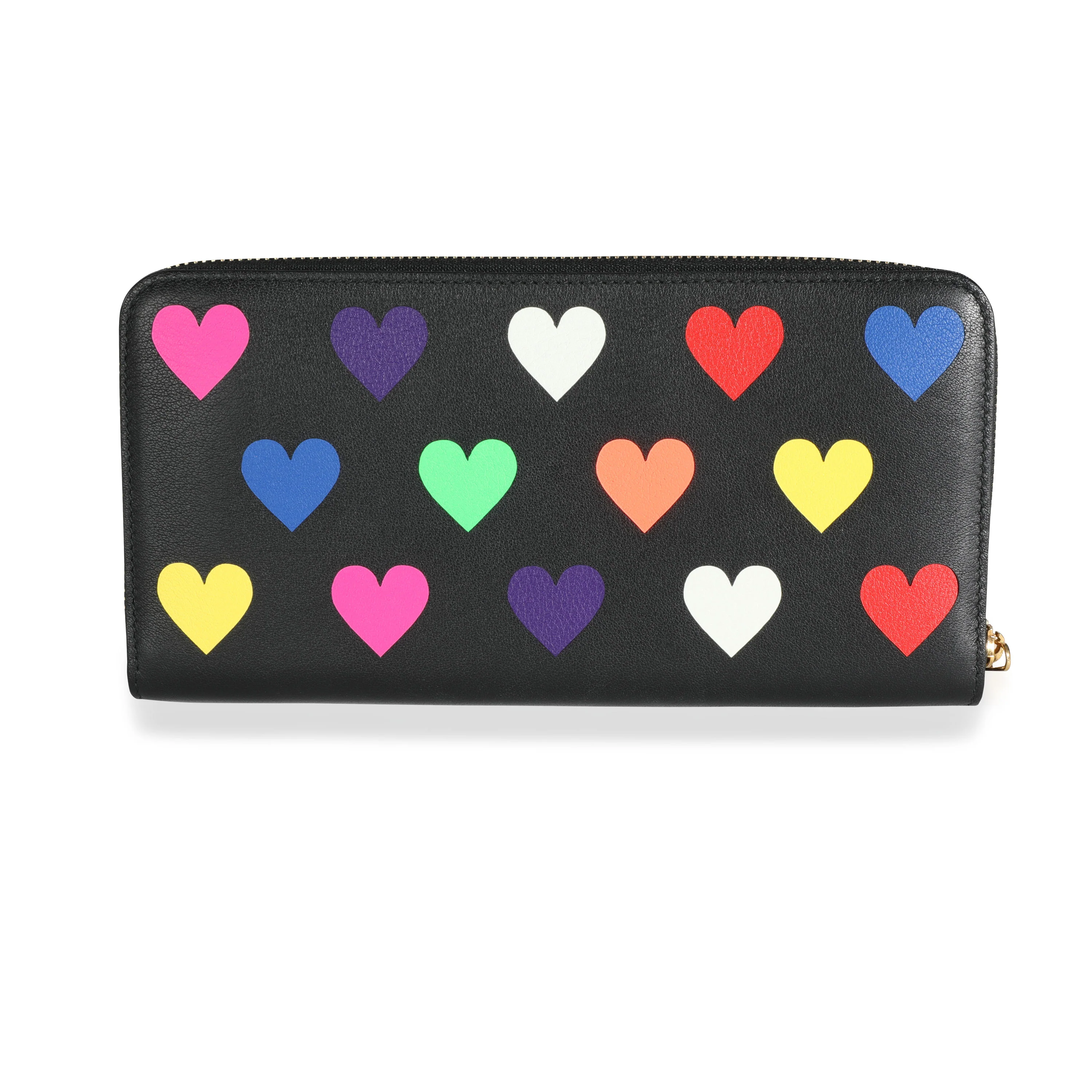 Loewe Multicolor Hearts Leather Zip-Around Wallet - Image 4