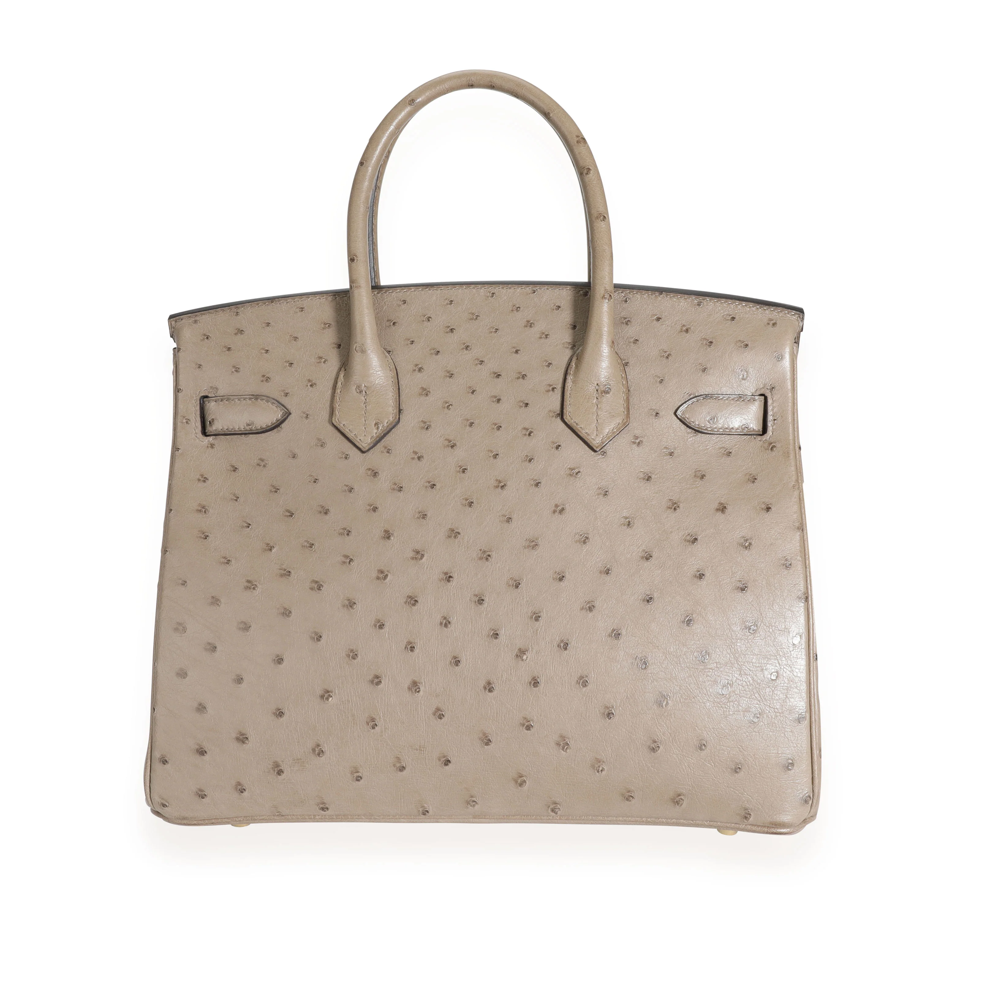 Hermès Gris Tourterelle Ostrich Birkin 30 GHW - Image 3