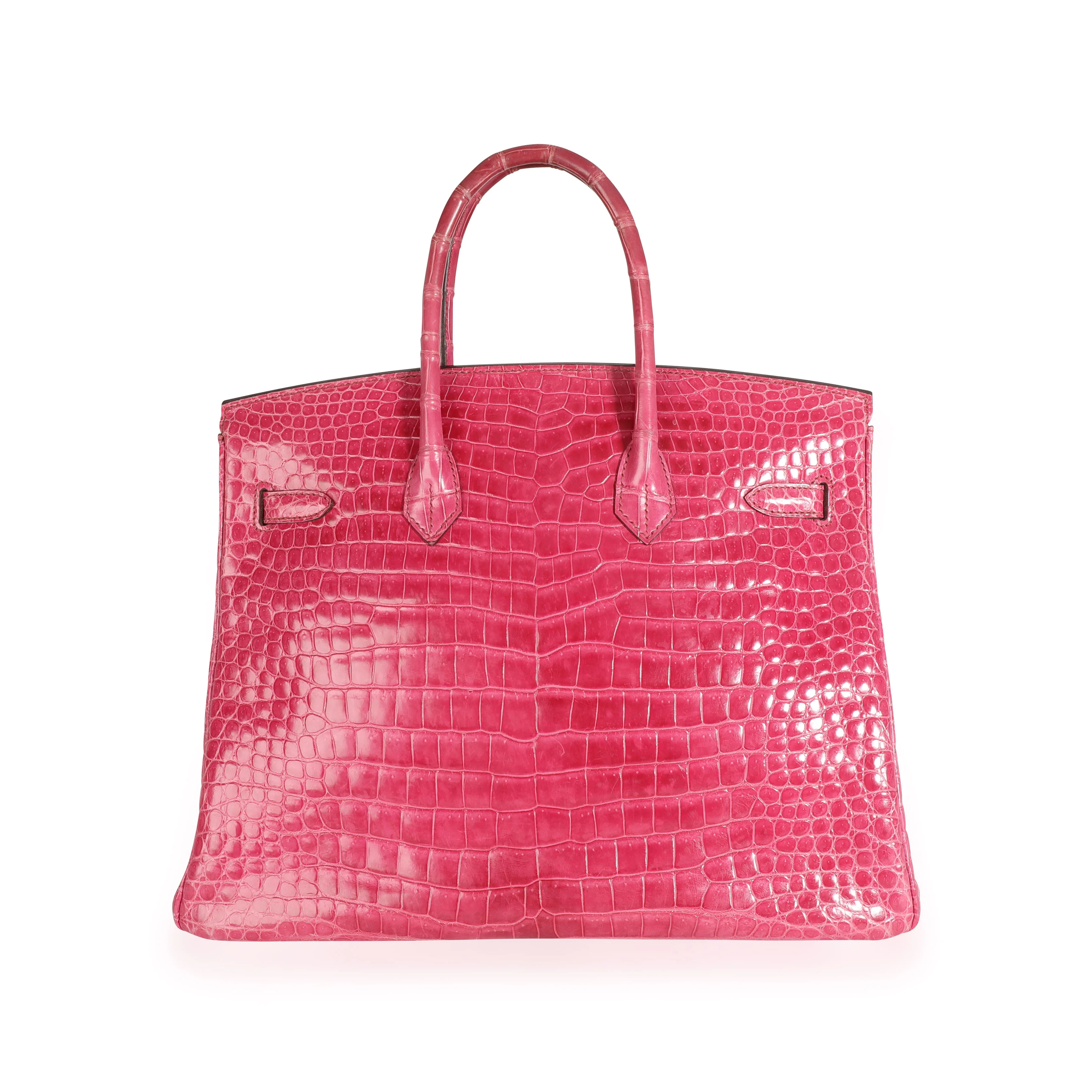 Rose Scheherazade Shiny Porosus Crocodile Birkin 35 PHW - Image 3