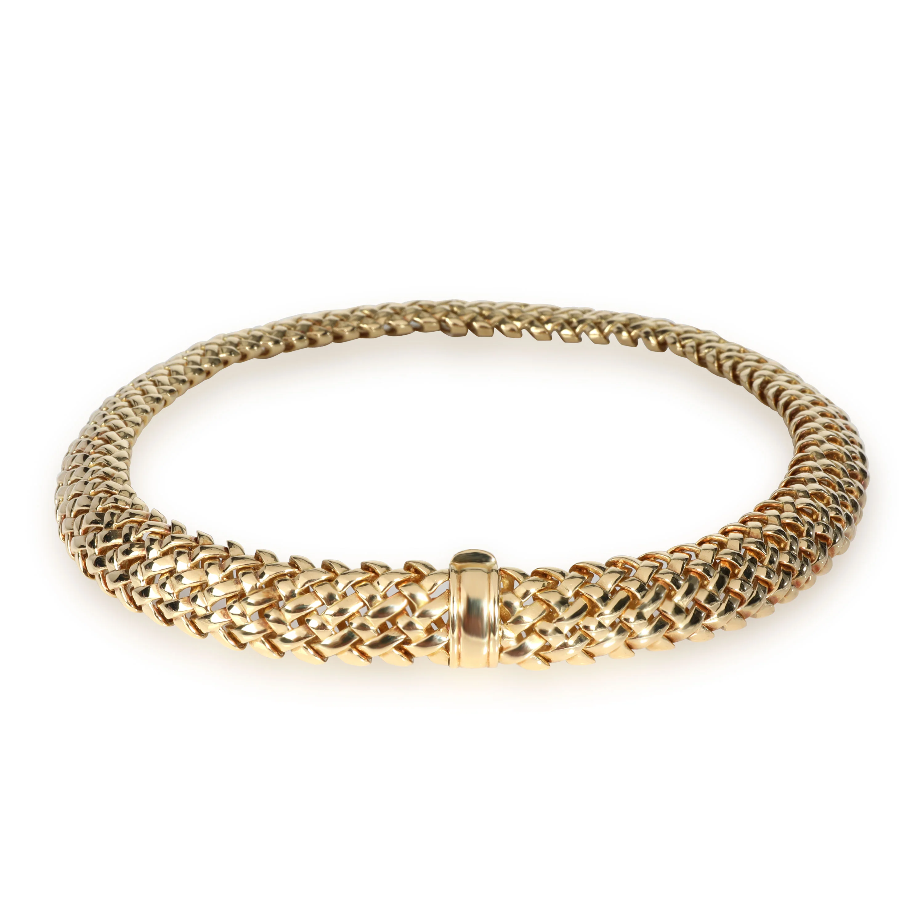 Tiffany & Co. Vannerie Necklace in 18K Woven Yellow Gold - Image 3