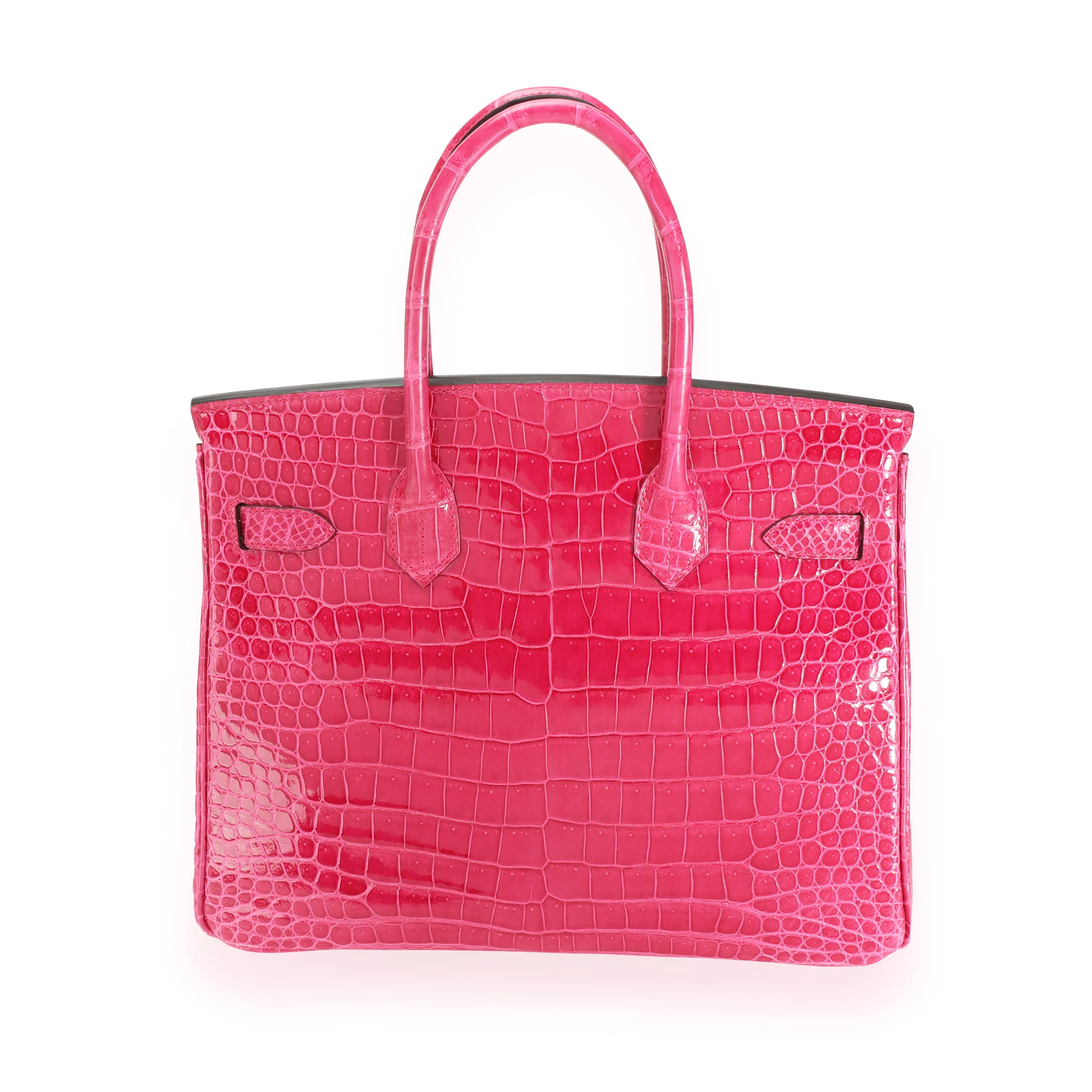 Rose Mexico Shiny Porosus Crocodile Birkin 30 PHW - Image 3