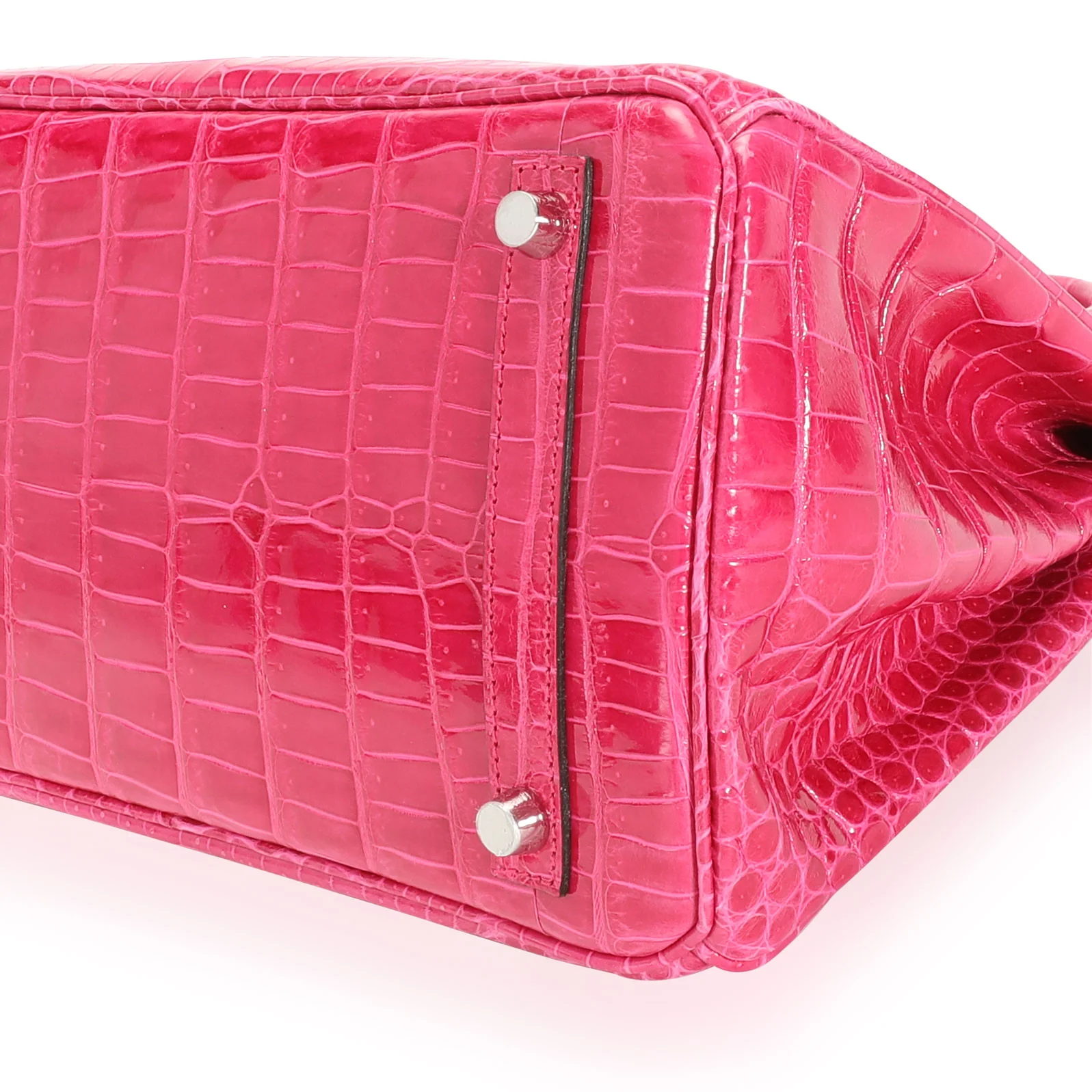 Rose Mexico Shiny Porosus Crocodile Birkin 30 PHW - Image 6