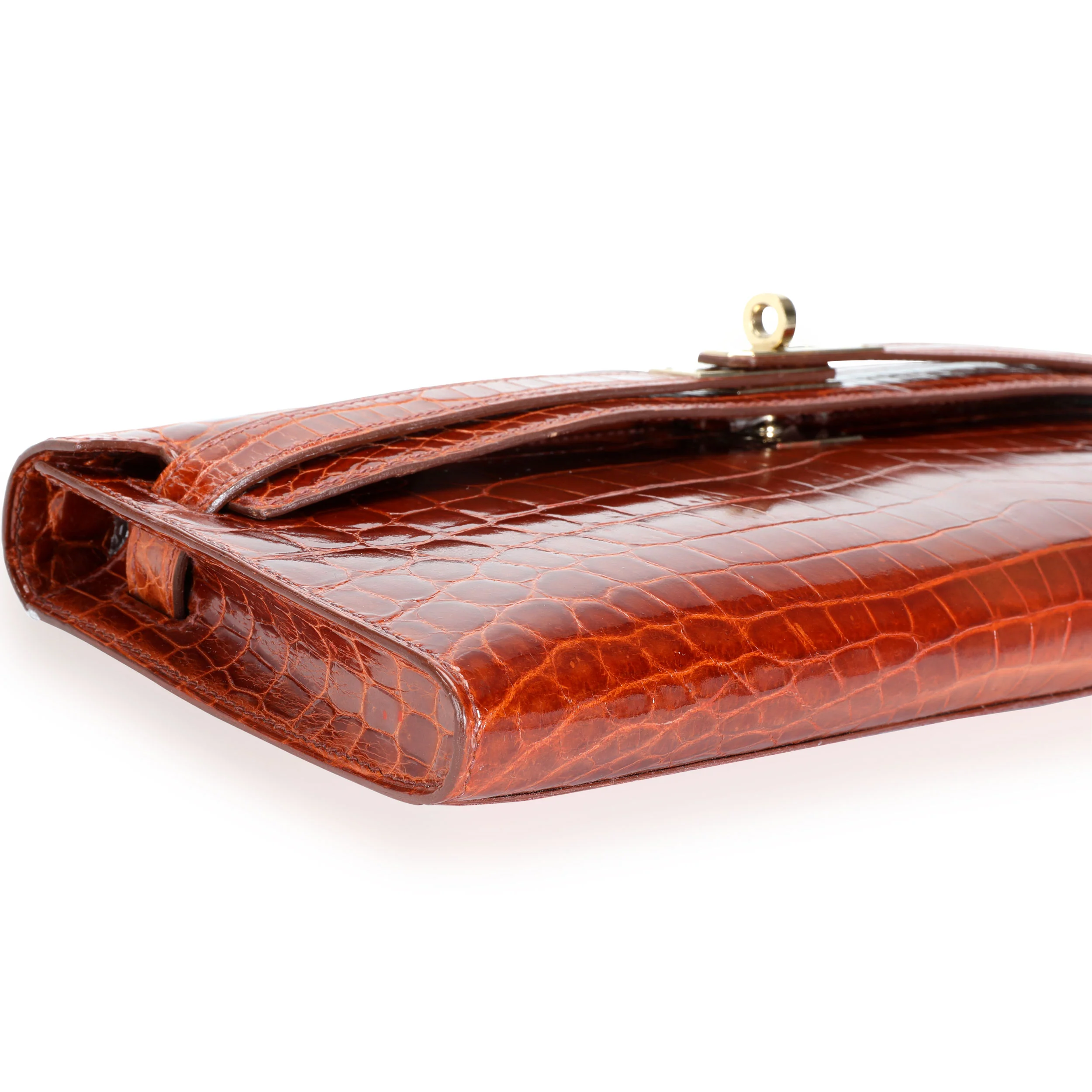 Miel Shiny Niloticus Crocodile Kelly Cut GHW - Image 6