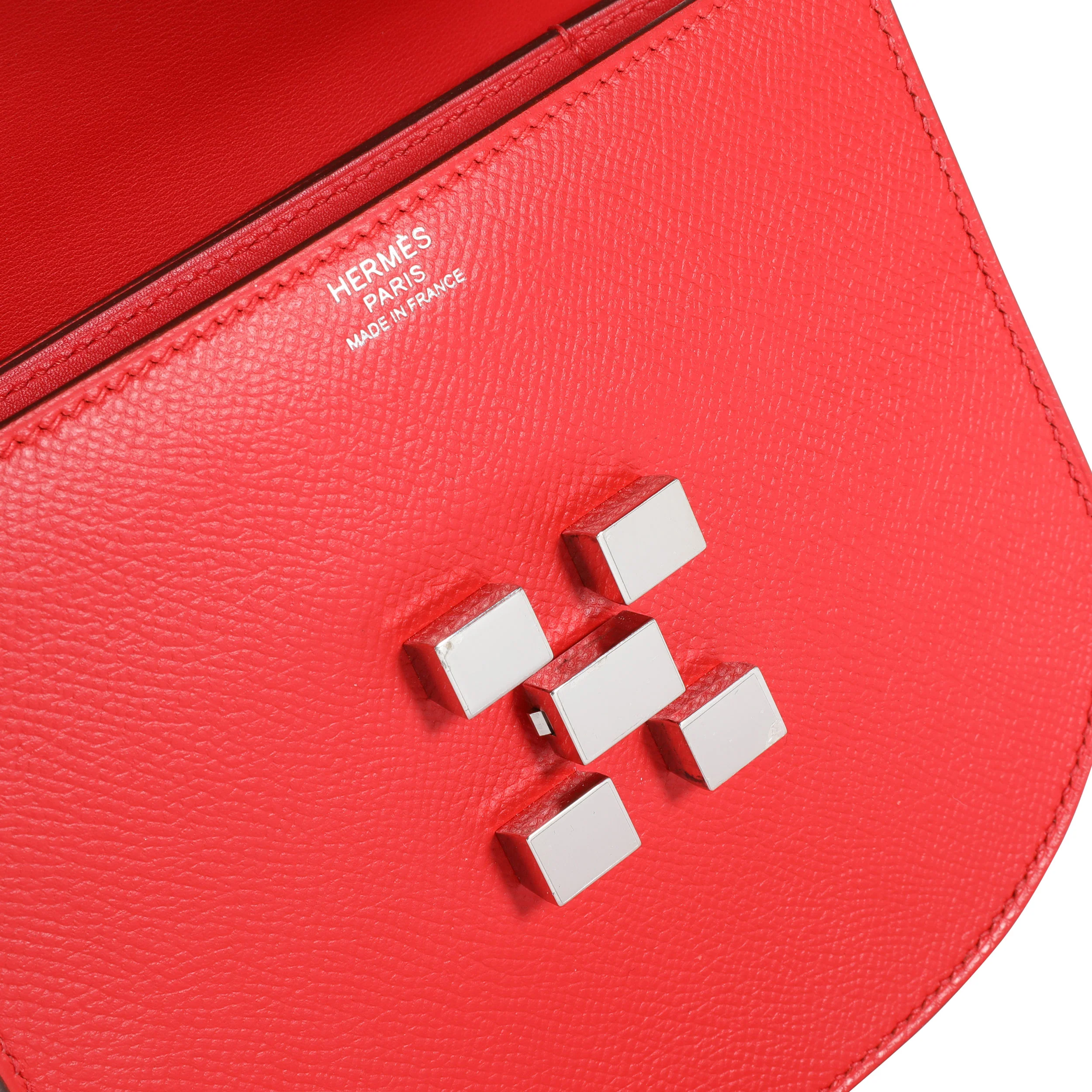Rouge De Coeur Epsom Mosaique Au 24-17 Bag PHW - Image 8