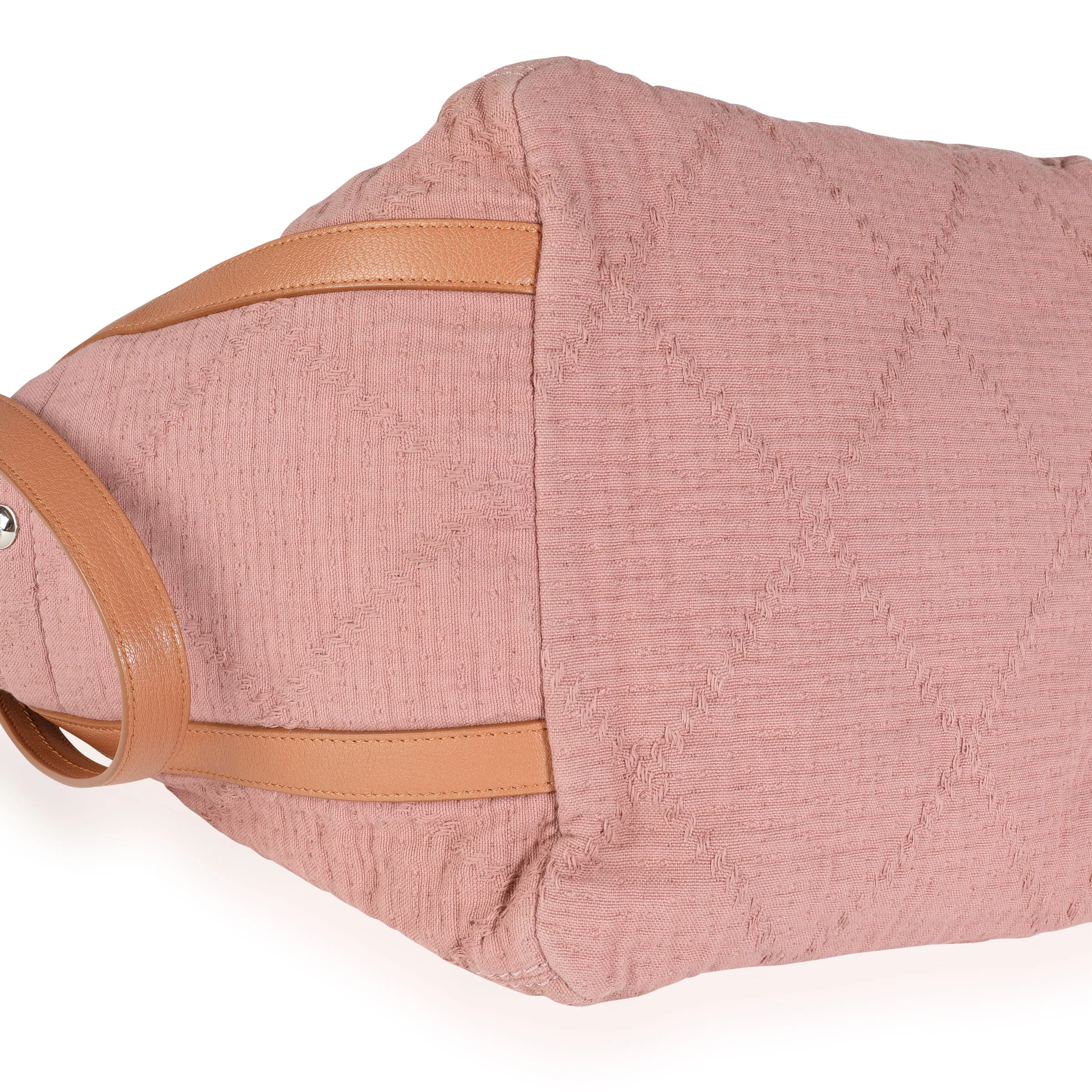 Chanel Dusty Rose Double Face Fringe Deauville Tote - Image 6