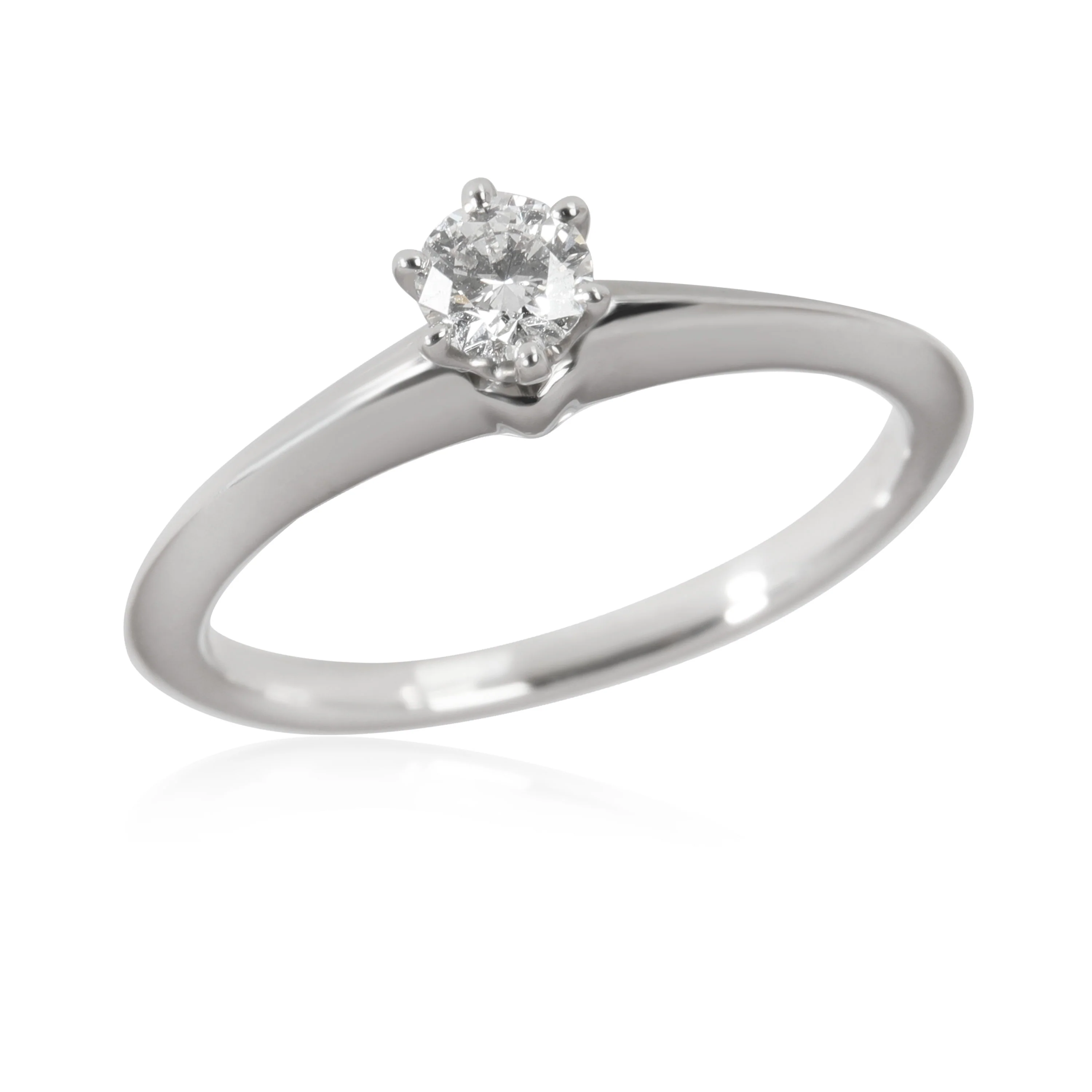 Tiffany & Co. Diamond Engagement Ring in 950 Platinum G VS1 0.2 CTW - Image 3