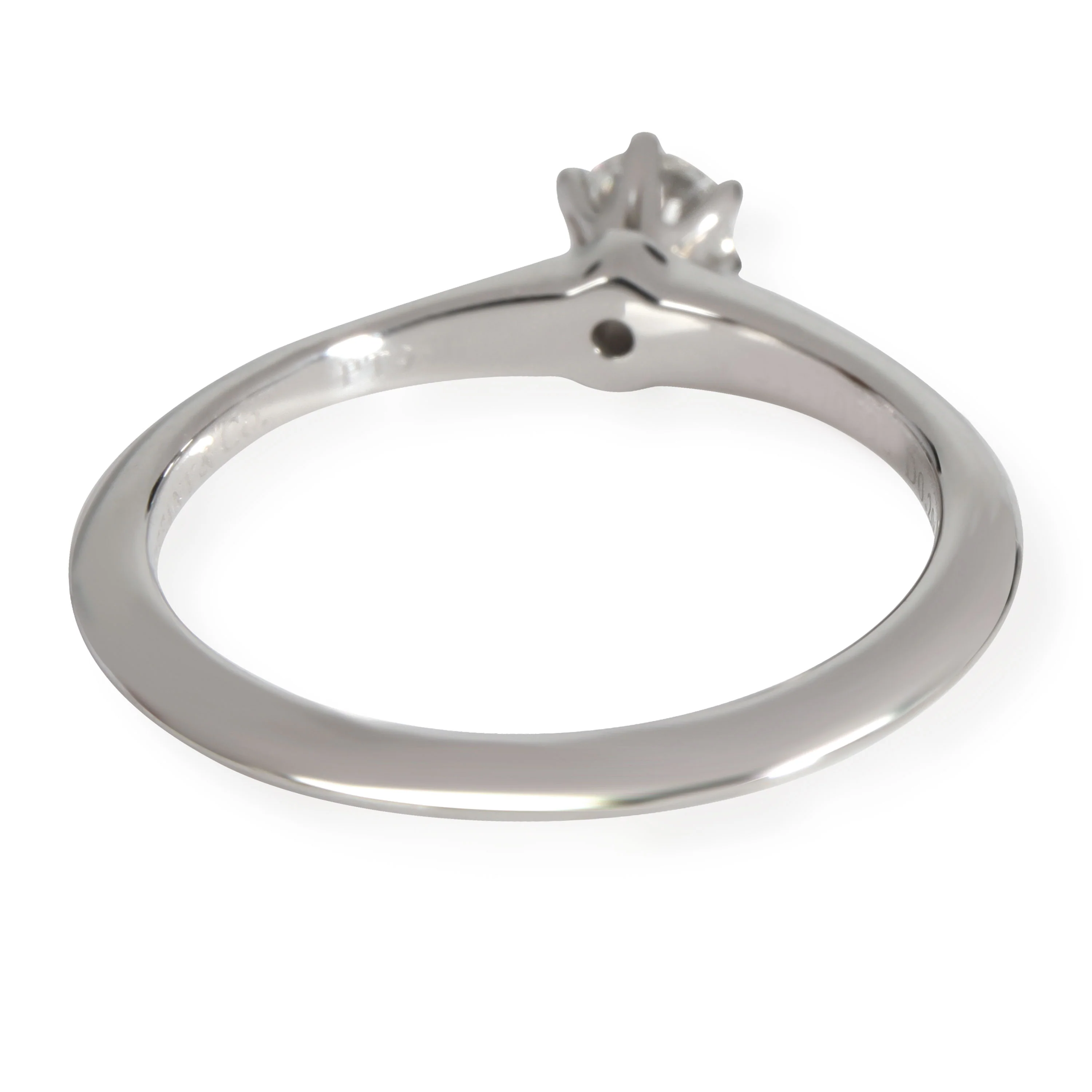 Tiffany & Co. Diamond Engagement Ring in 950 Platinum G VS1 0.2 CTW - Image 4
