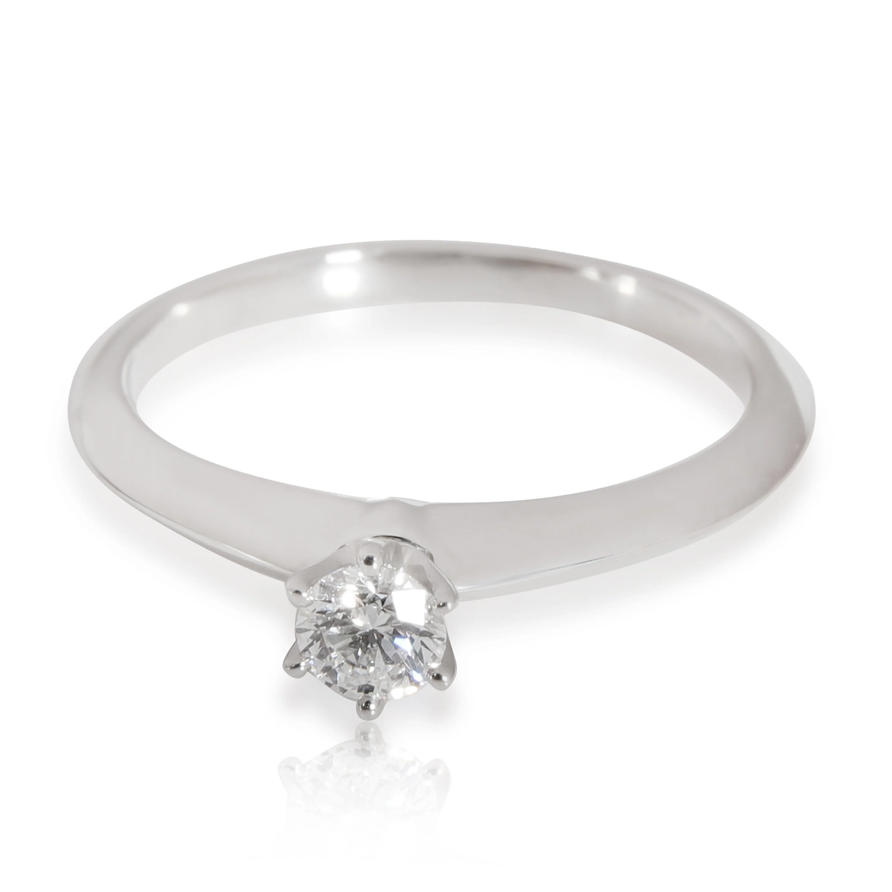 Tiffany & Co. Diamond Engagement Ring in Platinum G VS1 0.19 CTW