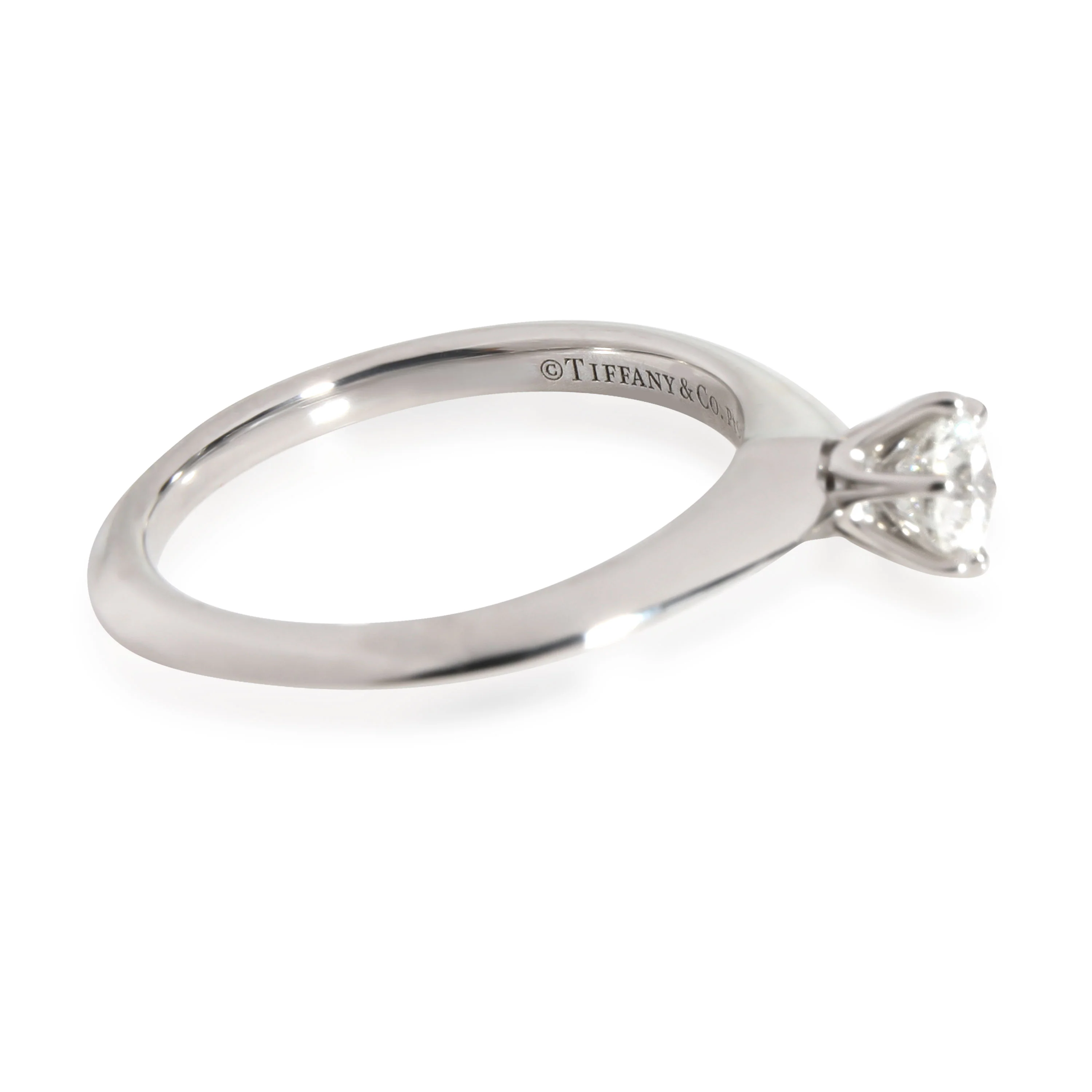 Diamond Solitaire Engagement Ring in Platinum  I VS1 0.28 CTW - Image 2