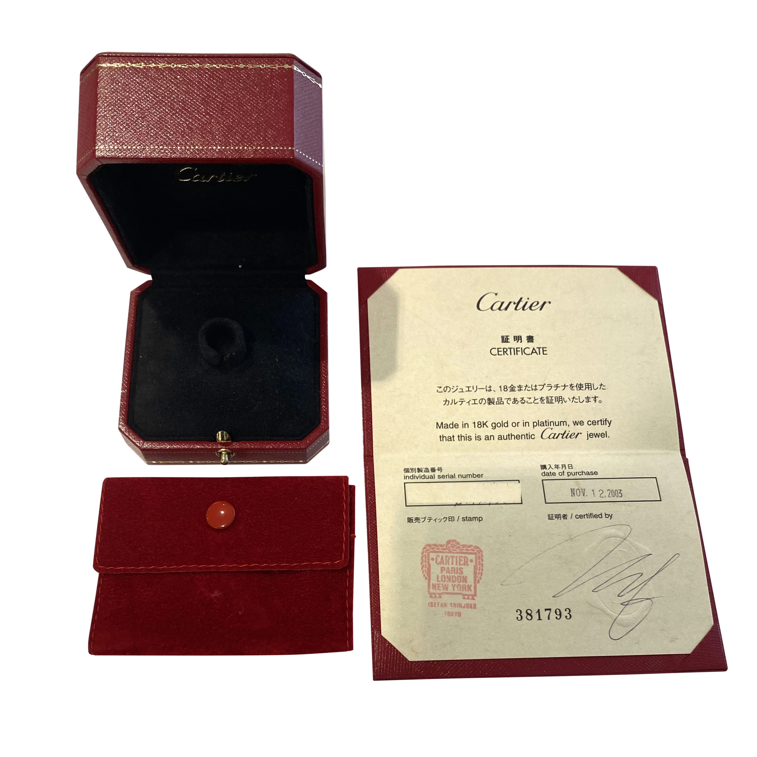 Cartier Hearts & Symbols Diamond Band in 18K White Gold 0.09 CTW - Image 4
