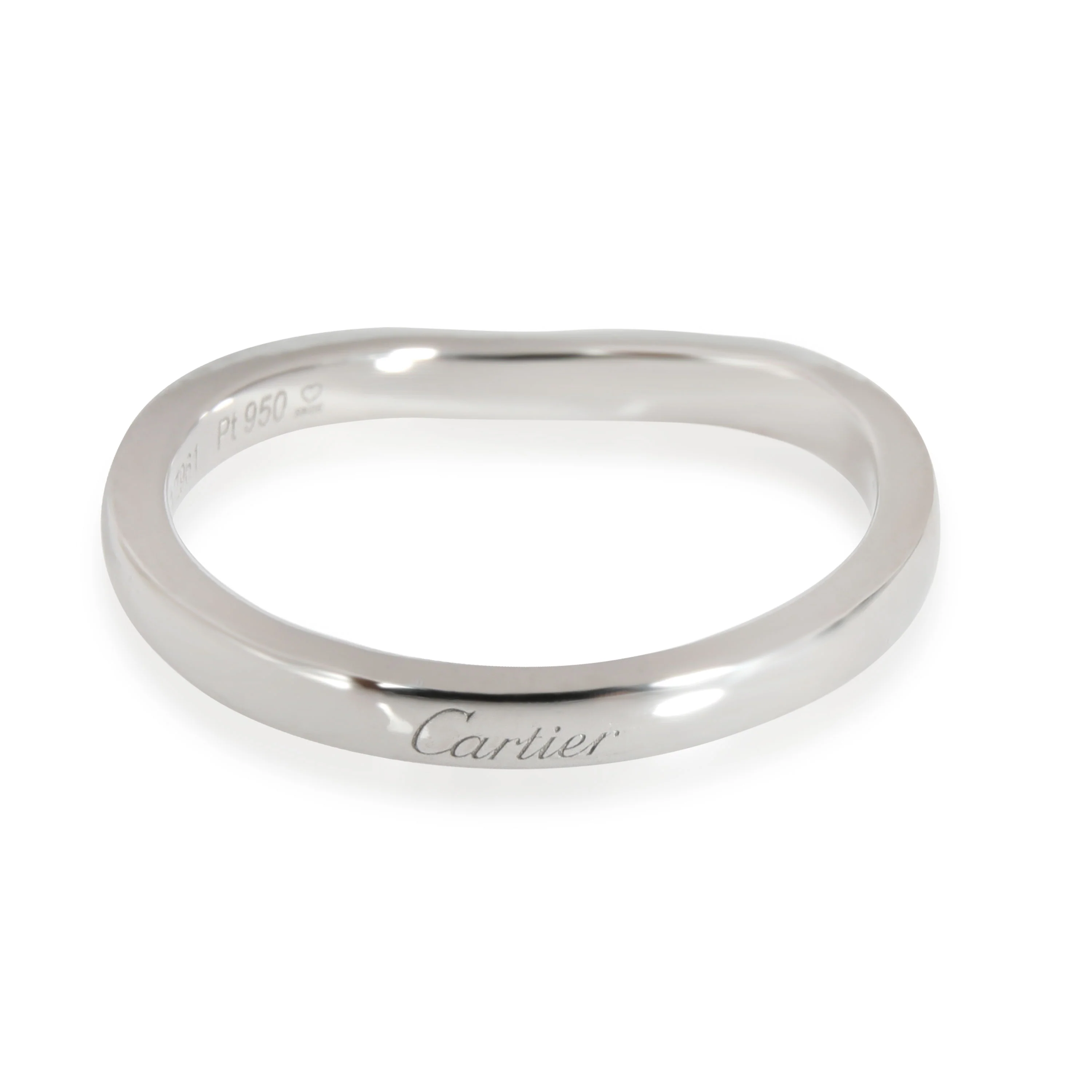 Cartier Ballerine Curved 2.1 mm Wedding Band in Platinum - Image 4