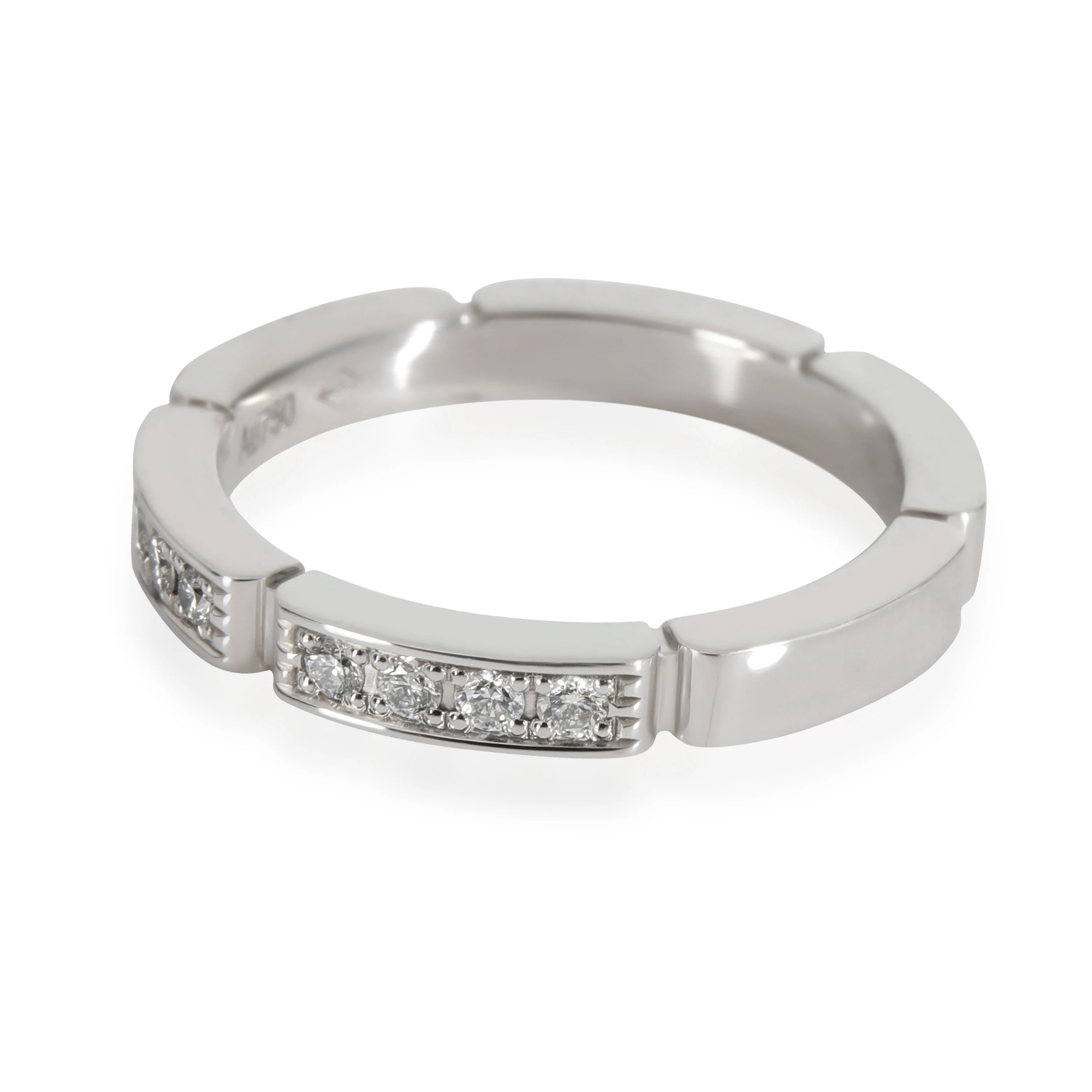 Maillon Panthere Wedding Band (White Gold) - Image 2