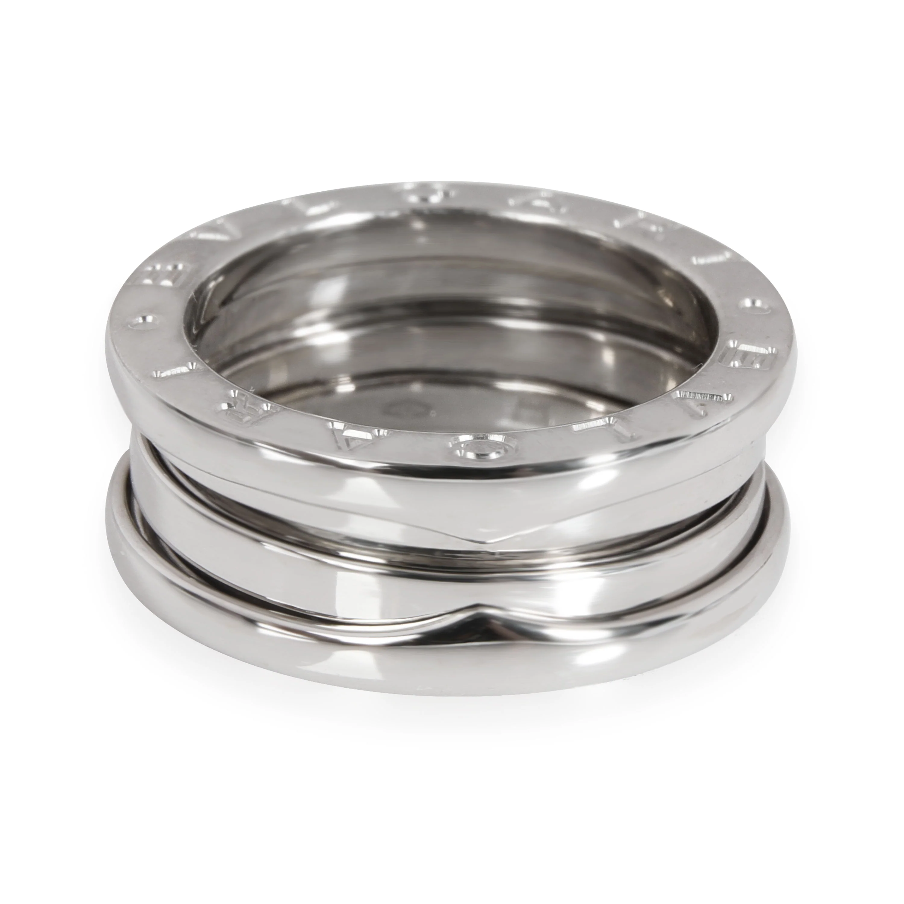 B.Zero1 Three-Band Ring in 18K White Gold