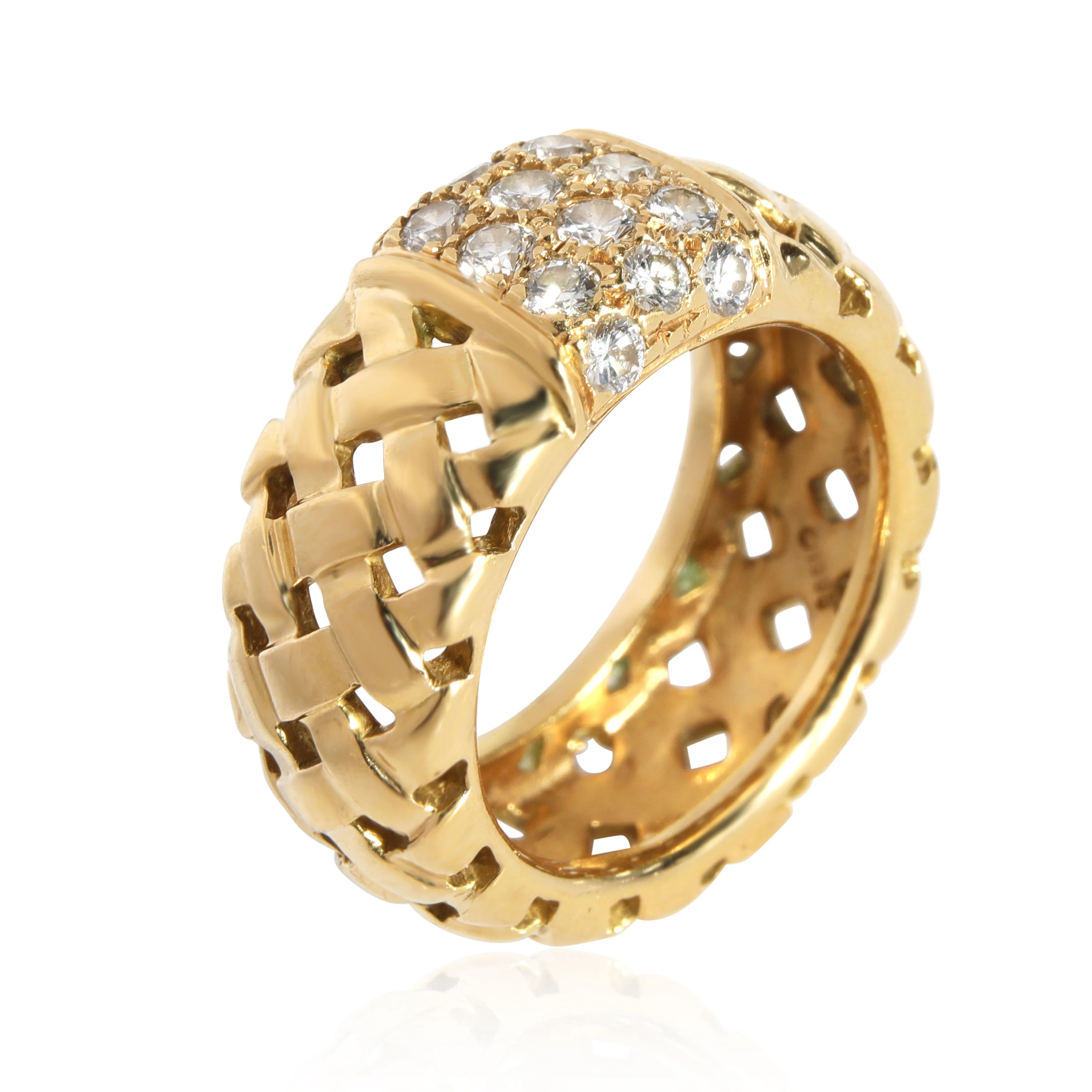 Tiffany & Co. Vannieres Diamond Ring in 18K Yellow Gold 0.65 CTW - Image 2