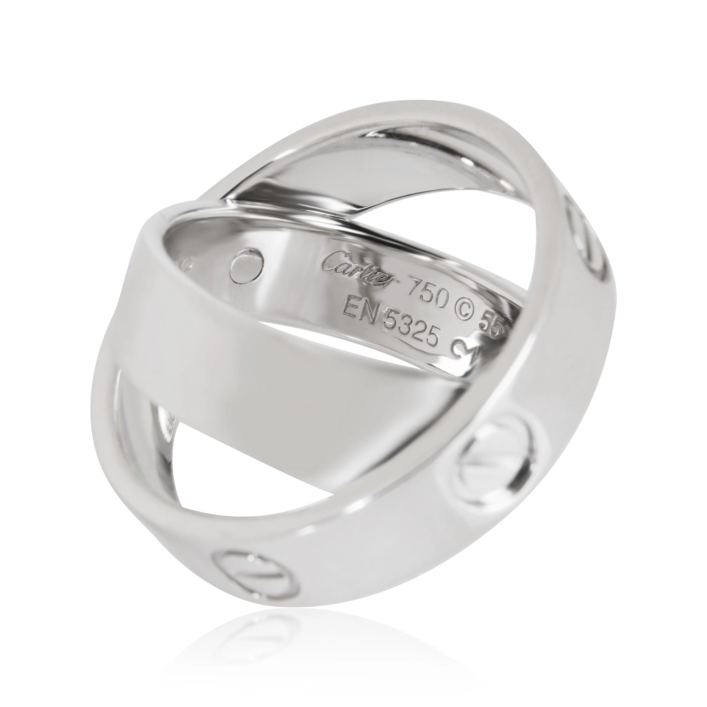 Double Love Ring in 18K White Gold - Image 3