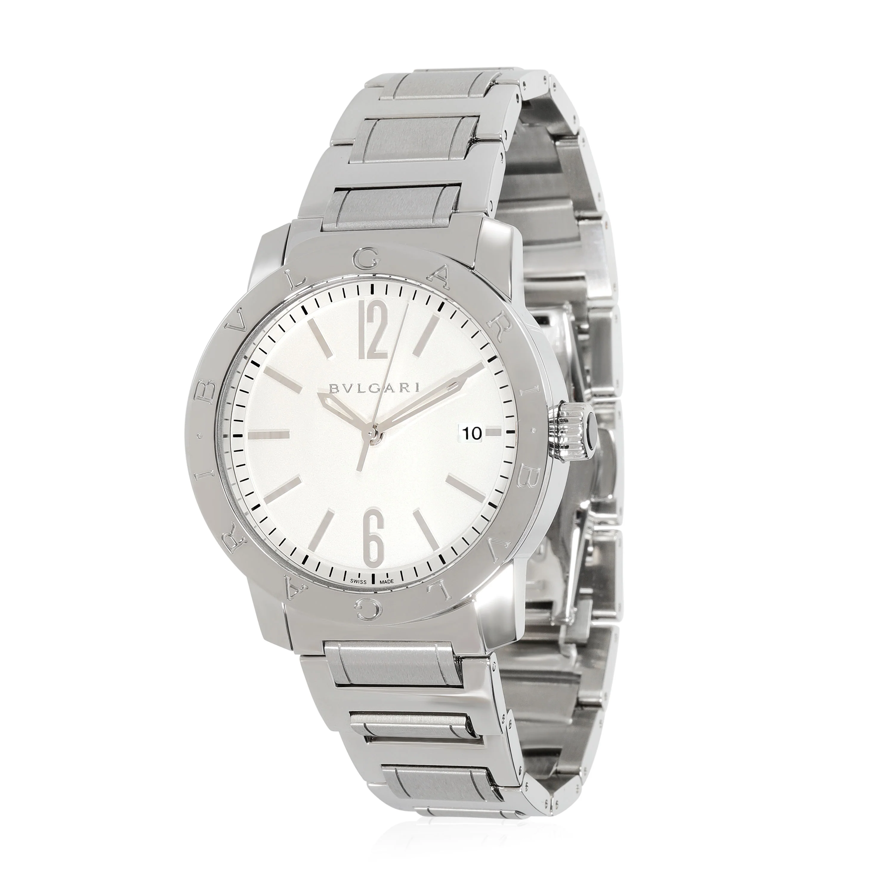 BVLGARI Bvlgari Bvlgari 102110 BB 39 S Mens Watch in Stainless Steel