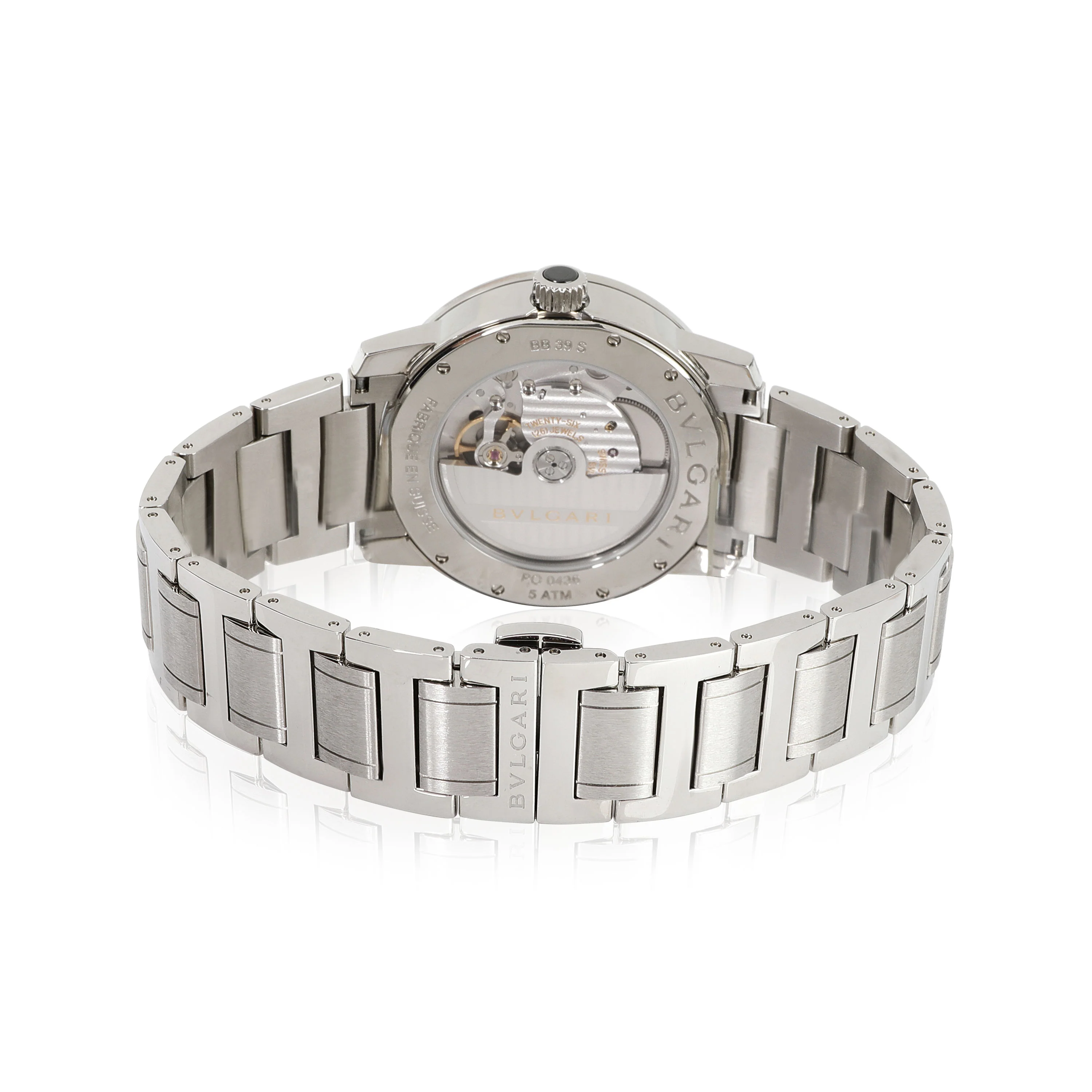BVLGARI Bvlgari Bvlgari 102110 BB 39 S Mens Watch in Stainless Steel - Image 4