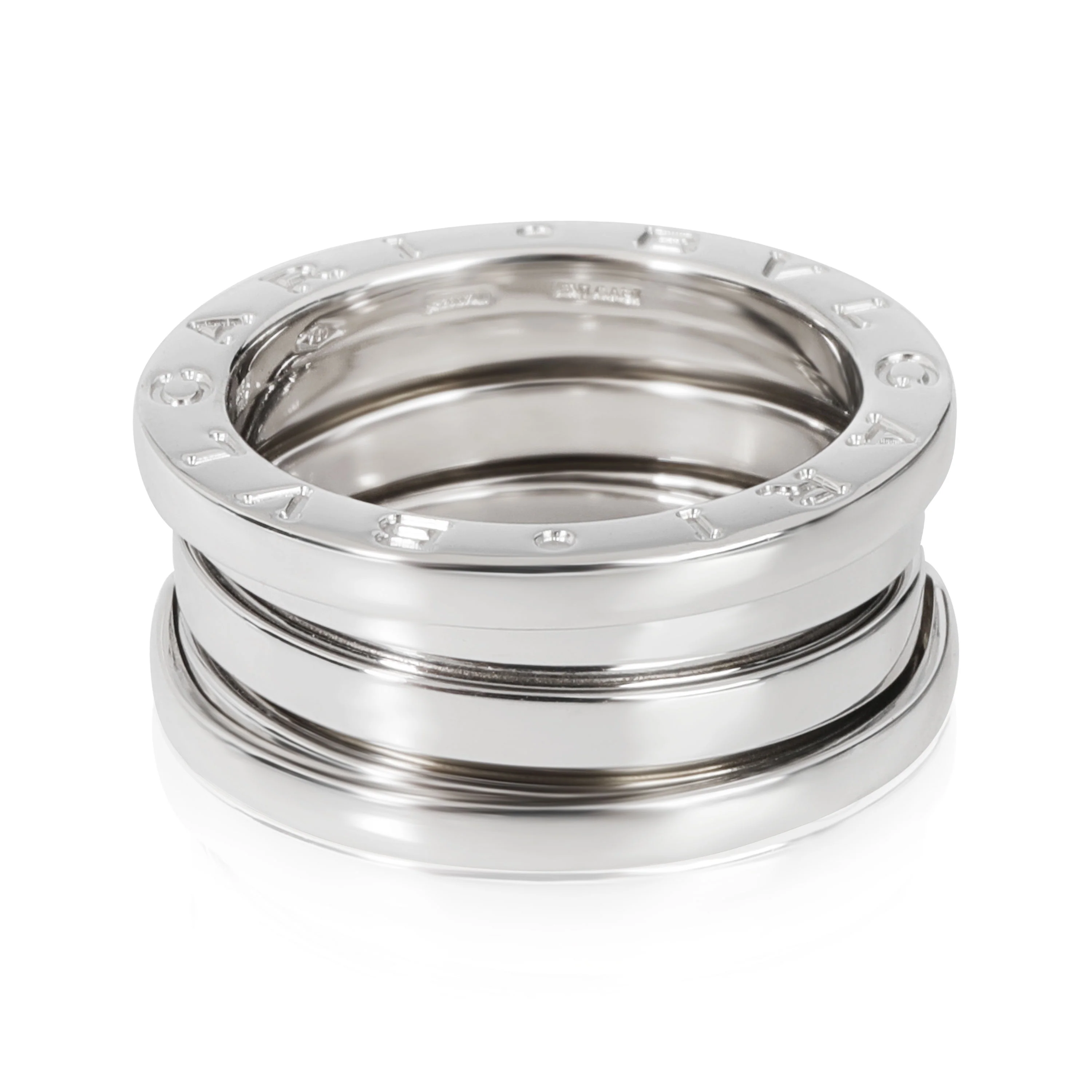 B.zero1 Three-Band Band Ring in 18K White Gold - Image 3