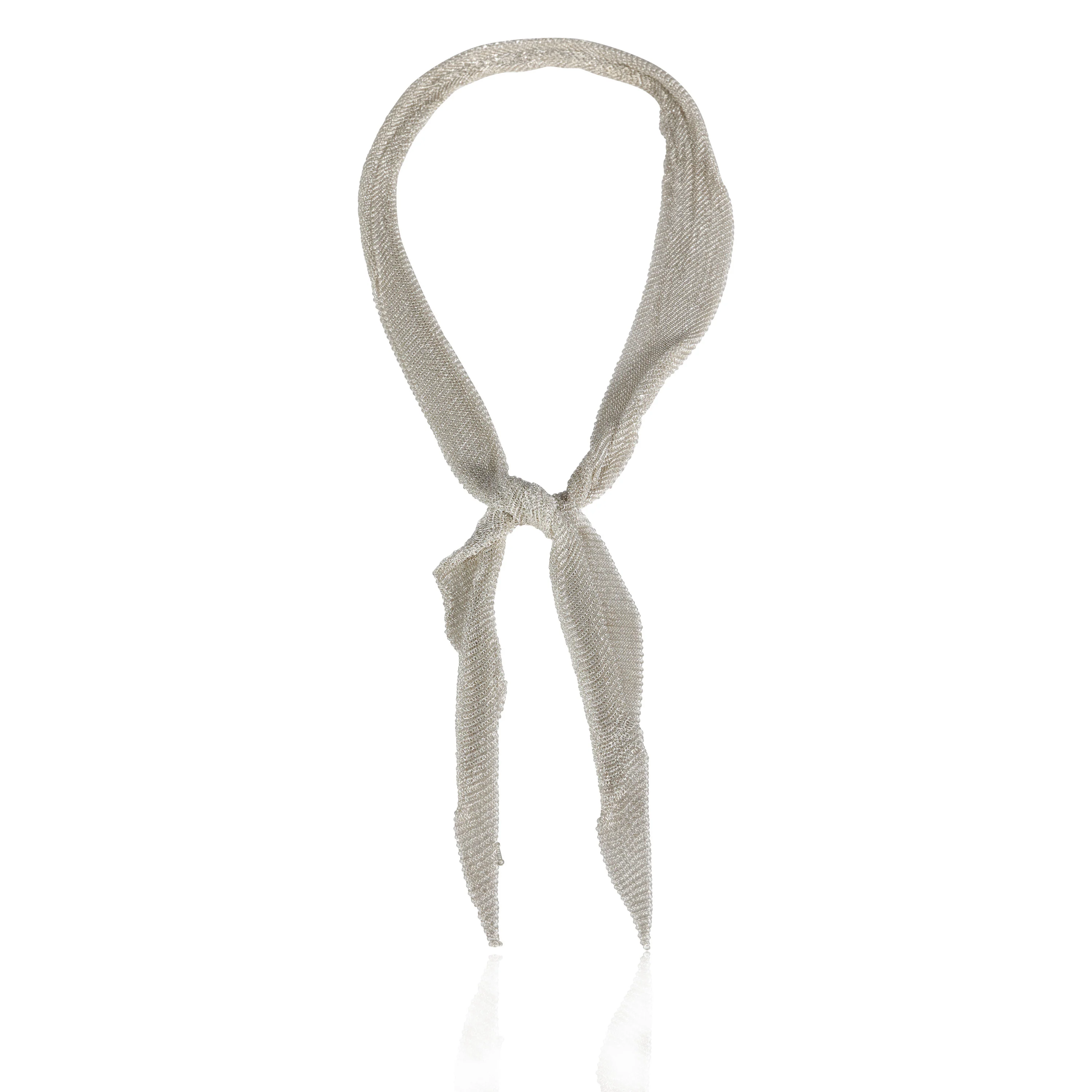 Tiffany & Co. Elsa Peretti Mesh Scarf Necklace in Sterling Silver