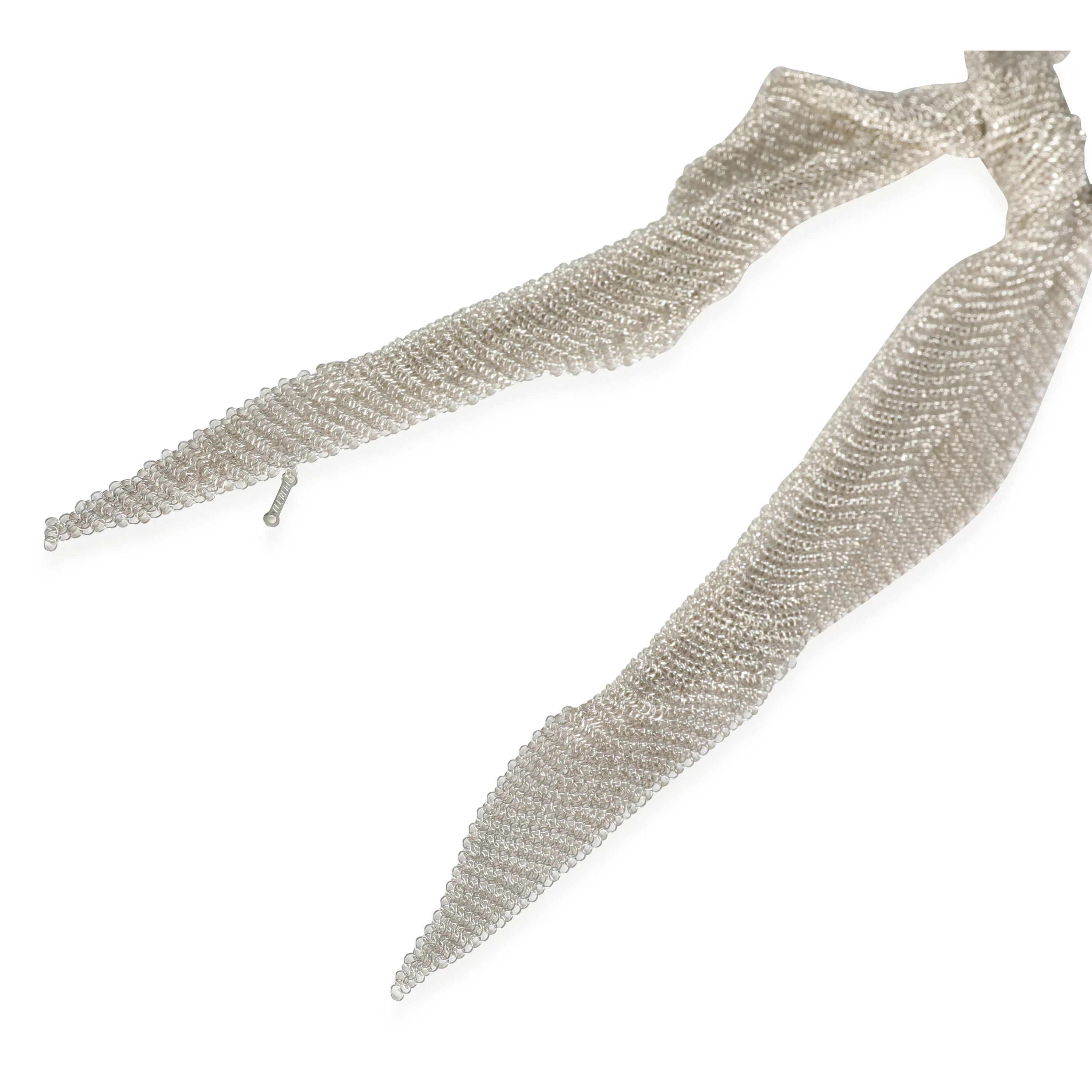 Tiffany & Co. Elsa Peretti Mesh Scarf Necklace in Sterling Silver - Image 3