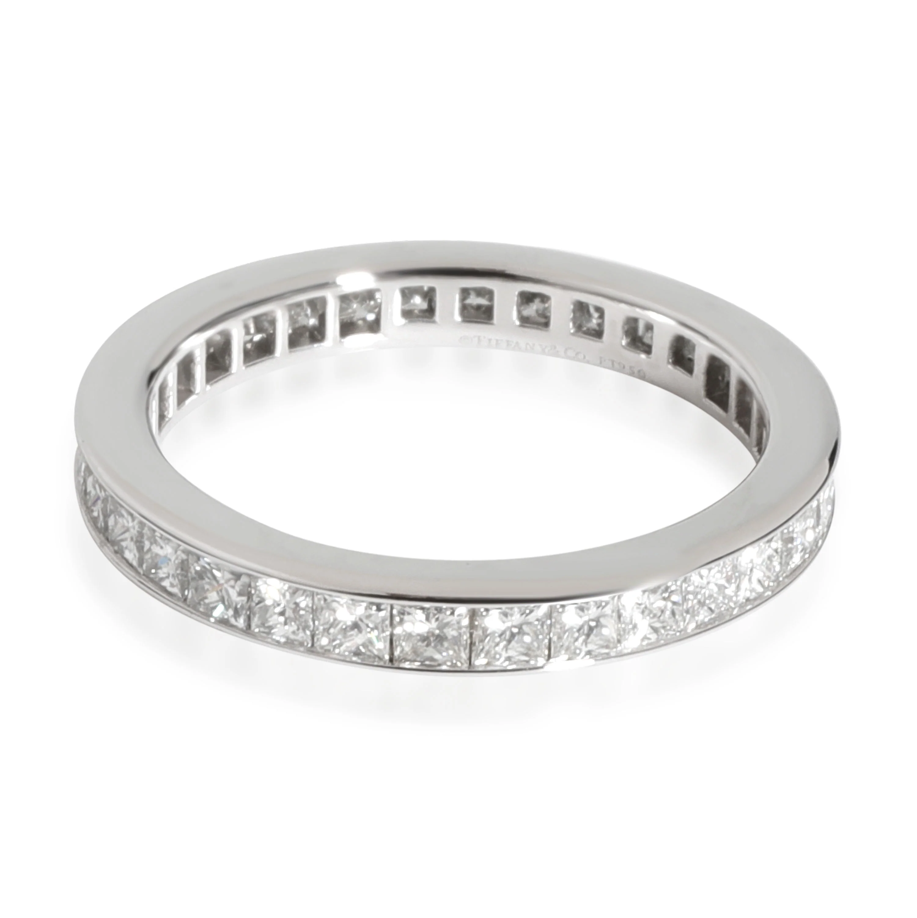 Tiffany & Co. Princess Cut Diamond Eternity Band in Platinum 0.88 CTW