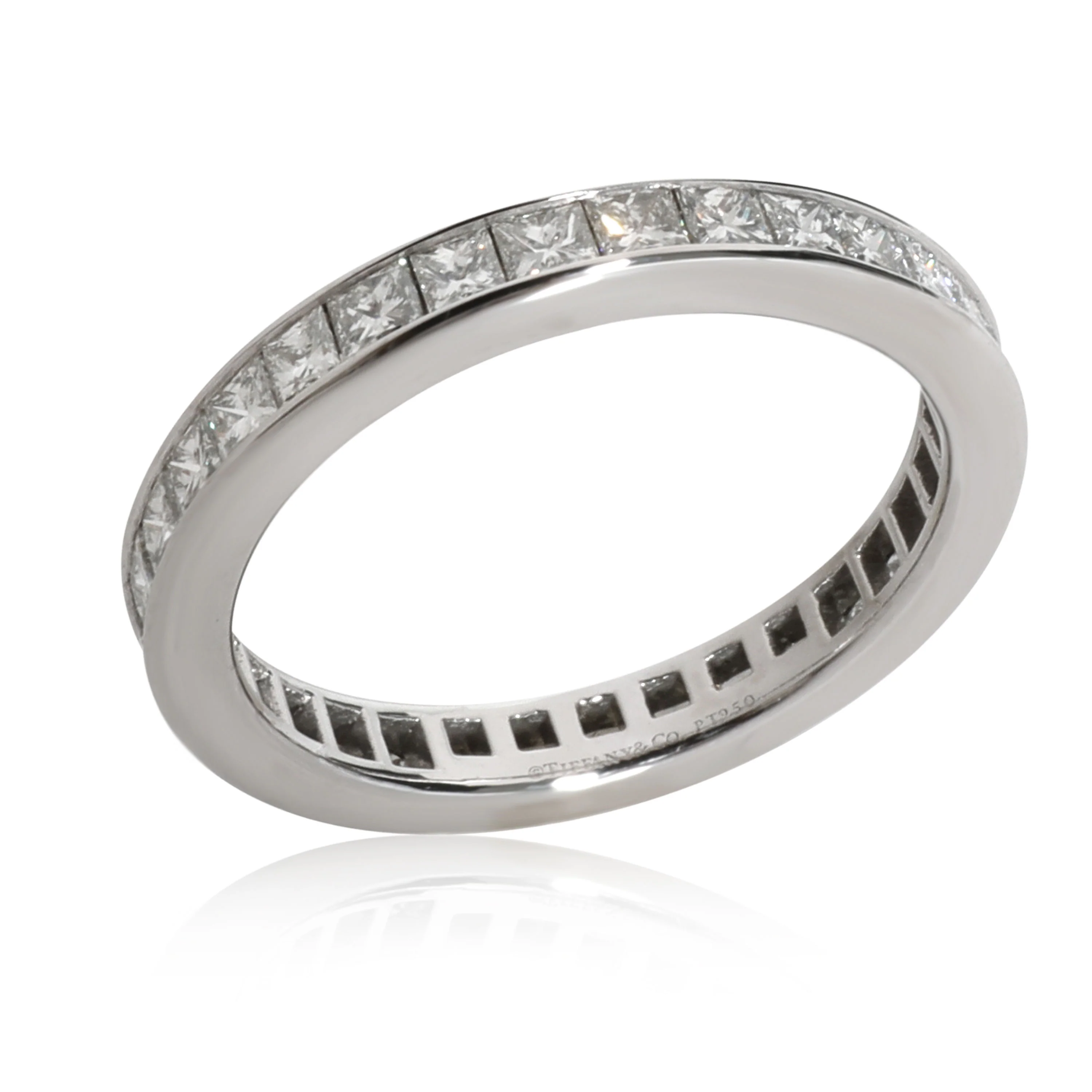 Tiffany & Co. Princess Cut Diamond Eternity Band in Platinum 0.88 CTW - Image 4